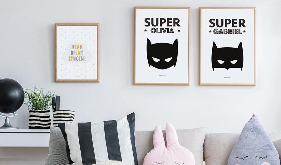 Lámina personalizada Superheroe Batman Batwoman Nicolasito