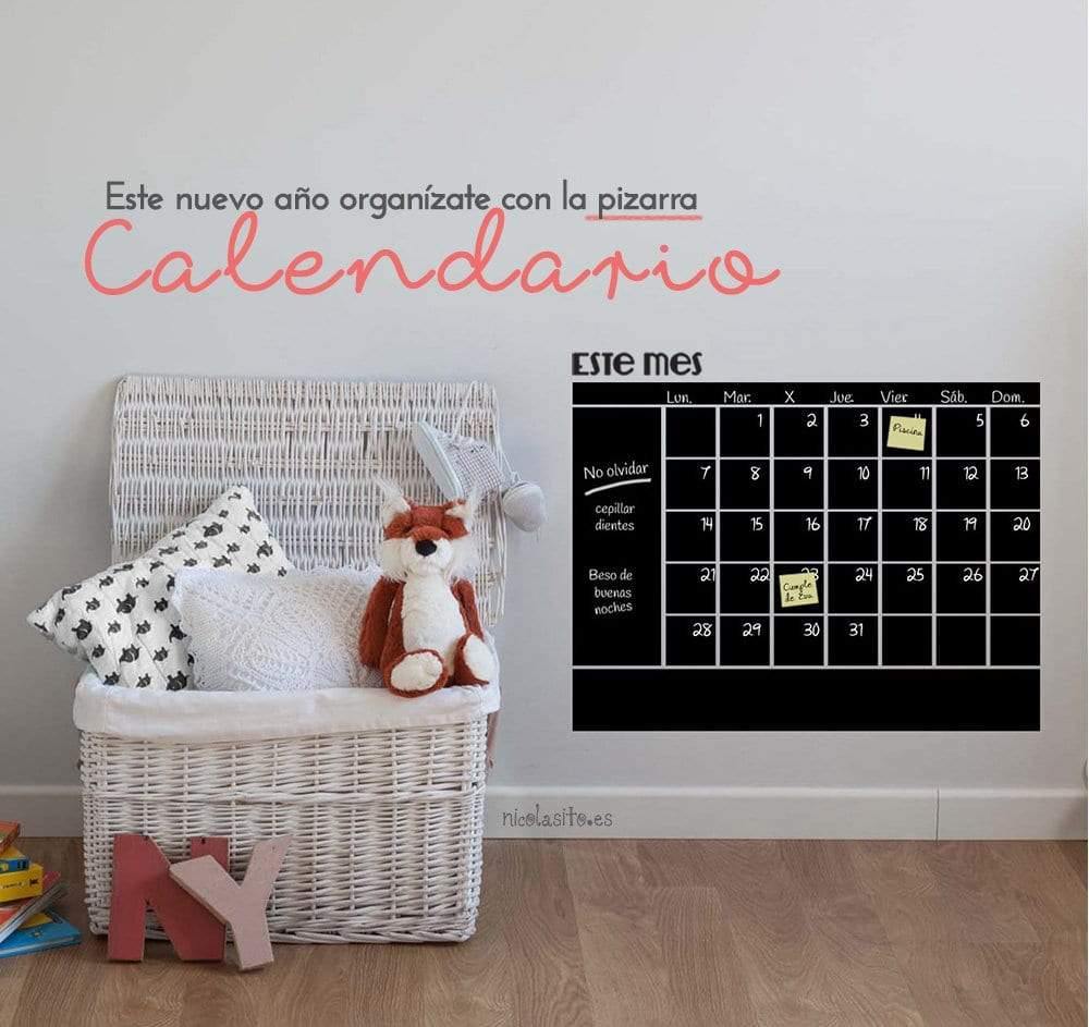 pizarra calendario como colocar vinilos pizarra nicolasito