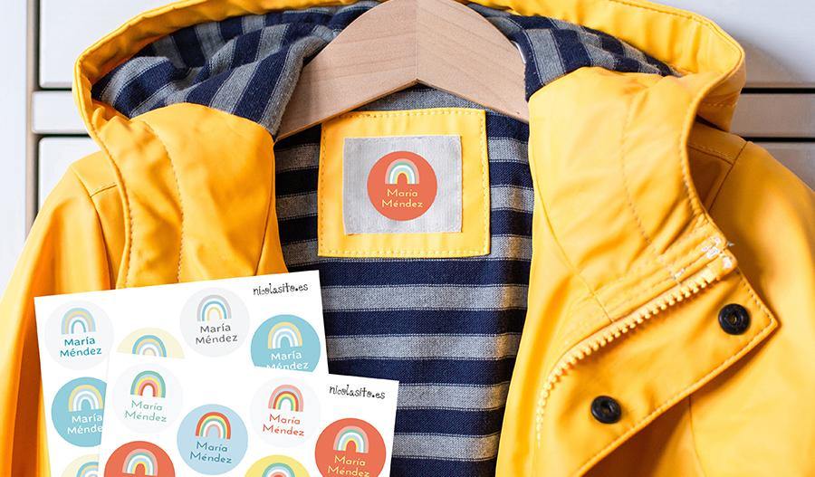 Etiquetas marcar ropa Arco Iris Nicolasito