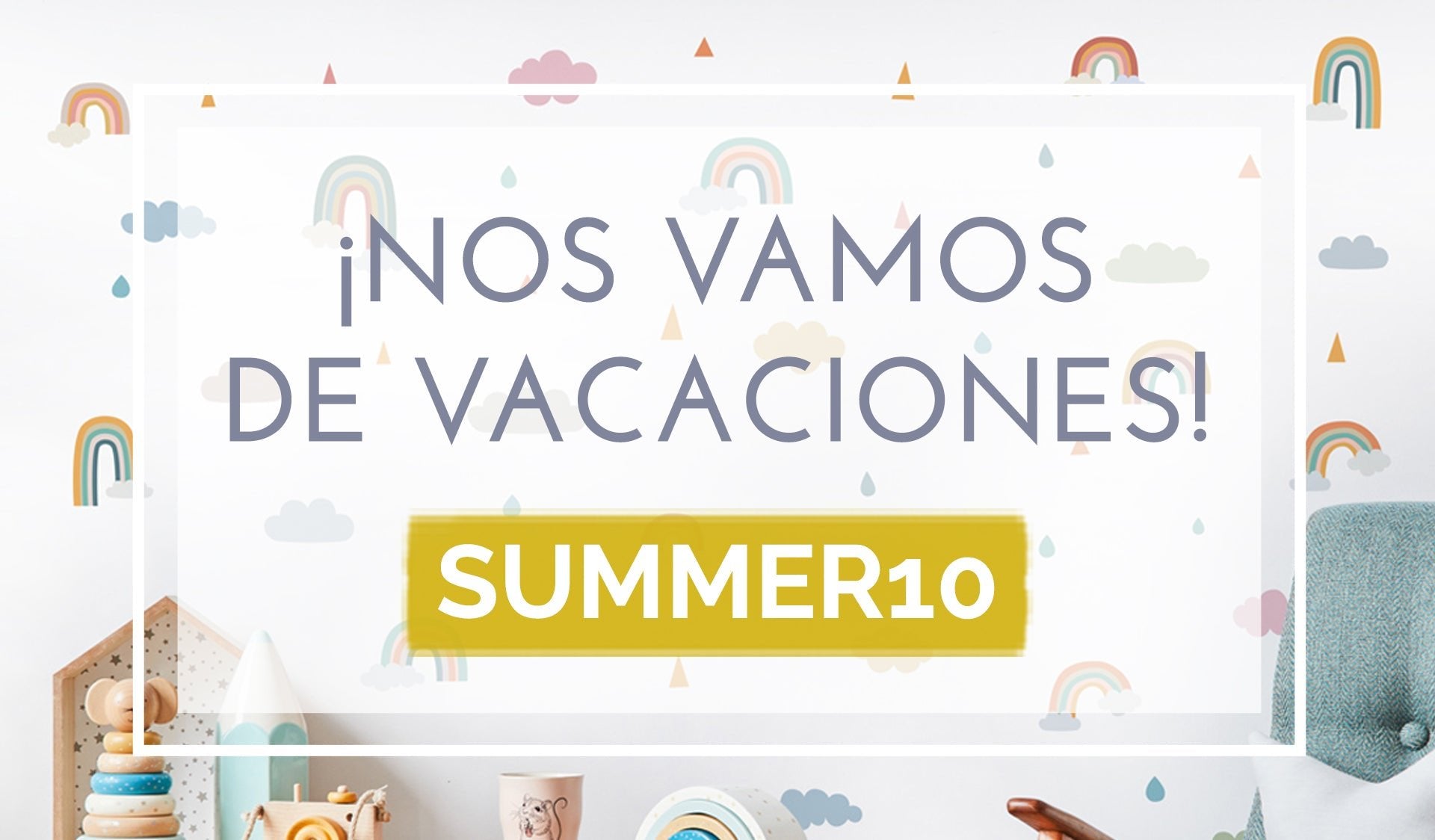 Nos vamos de vacaciones ¡codigo descuento para compensaros la espera!
