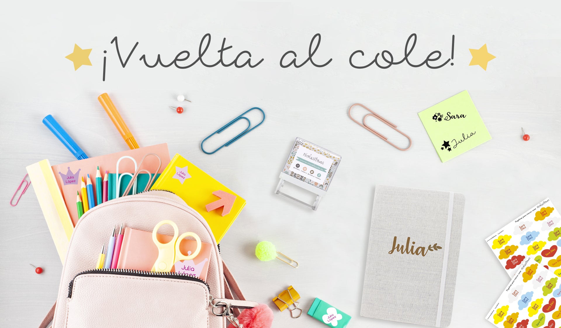 material escolar para vuelta al cole