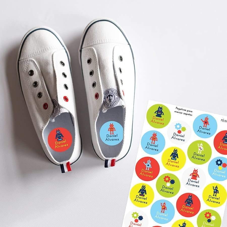 Pegatinas para marcar zapatos - Nicolasito.es