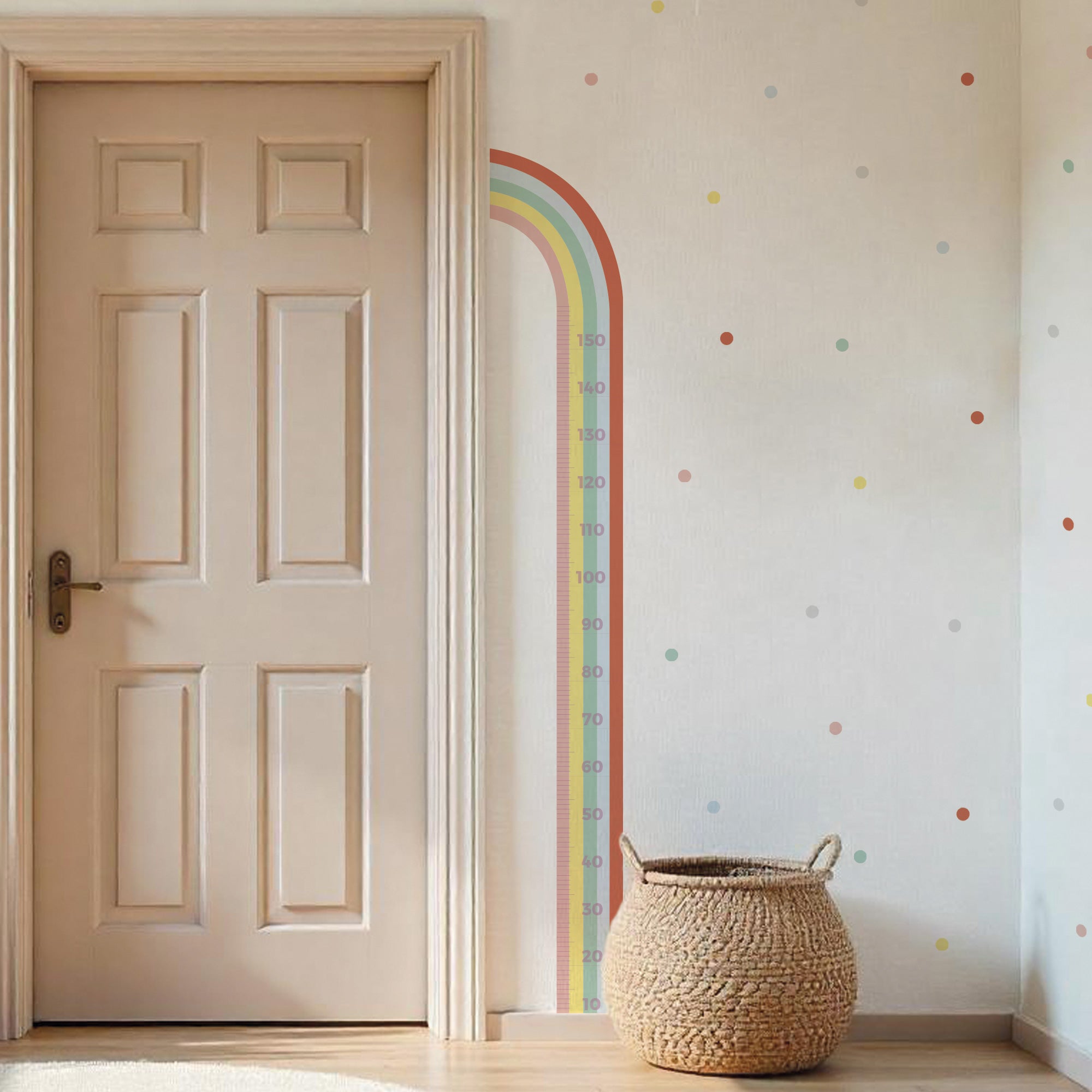 comprar vinilo decorativo medidor en forma de arcoiris para la pared multicolor #color_Multicolor