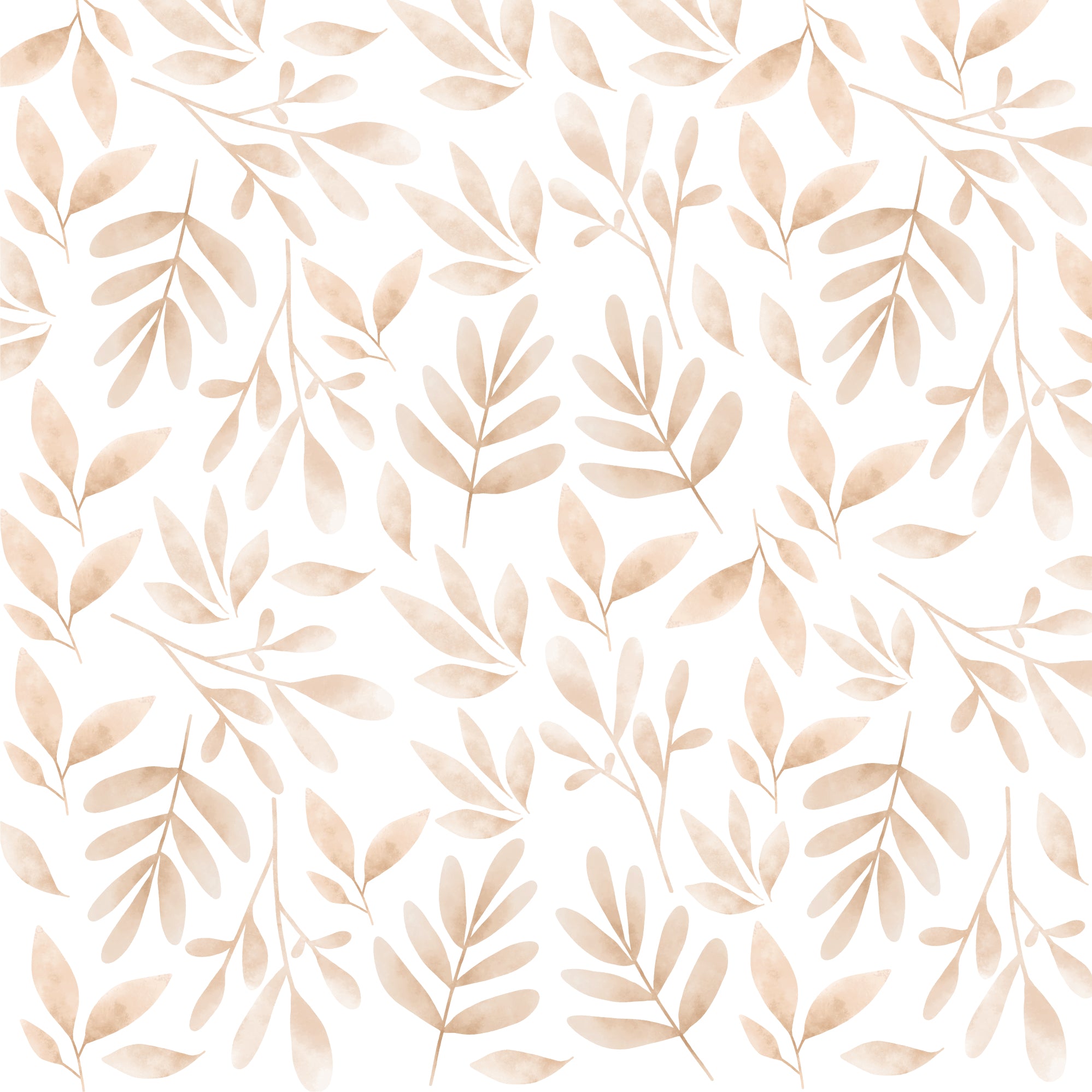 Vinilo plantas mini color beige, efecto papel pintado sobre pared. Nicolasito.es #color_plantas-acuarela-beige