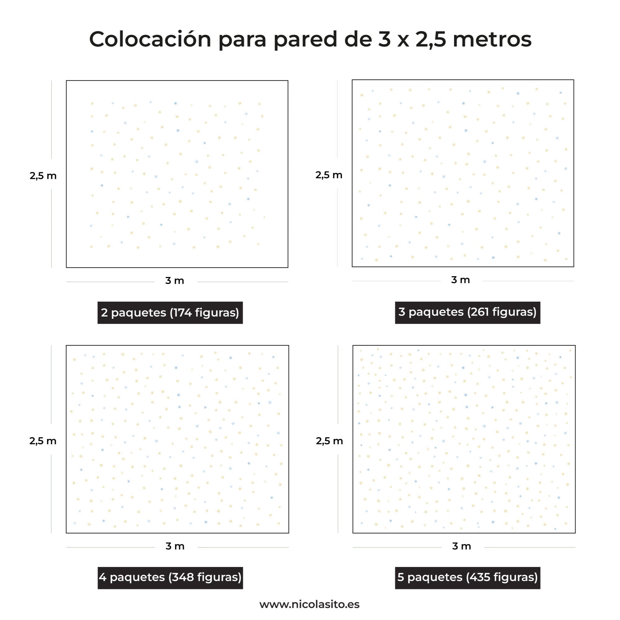 Vinilo Estrellas Acuarela
