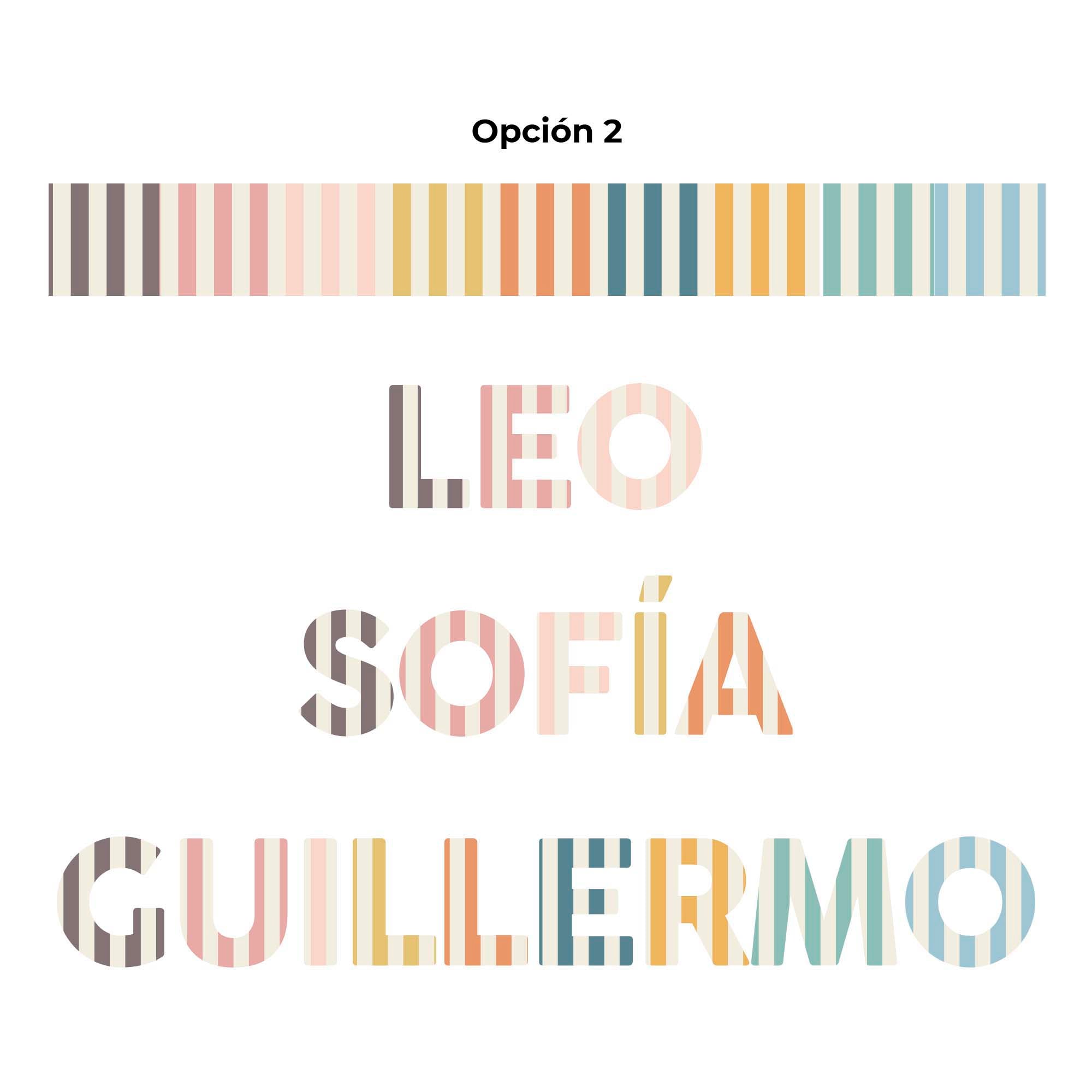 comprar estuche con nombre personalizado y con estampado de rayas