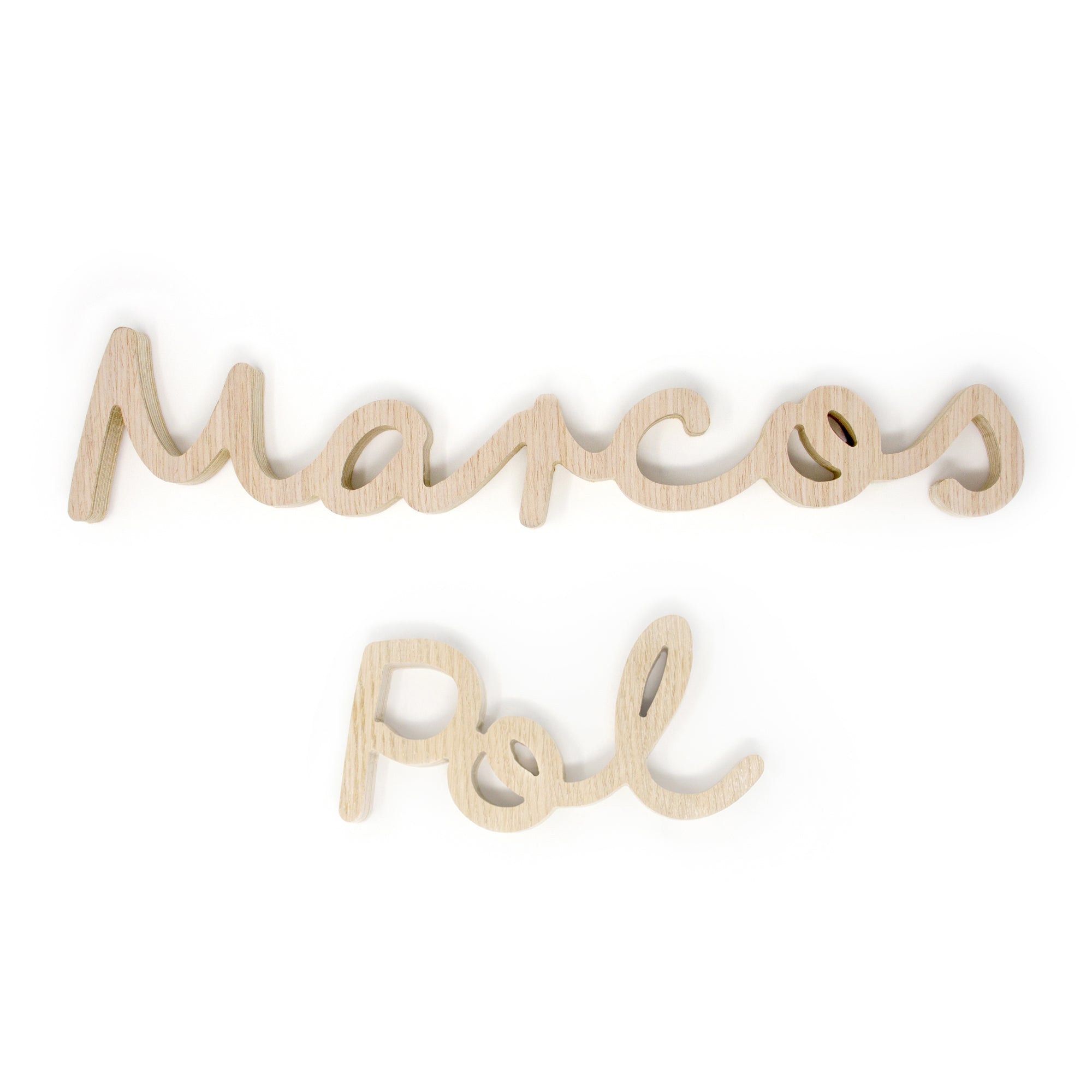 Nombres de niña en madera Nicolasito #color_Madera natural