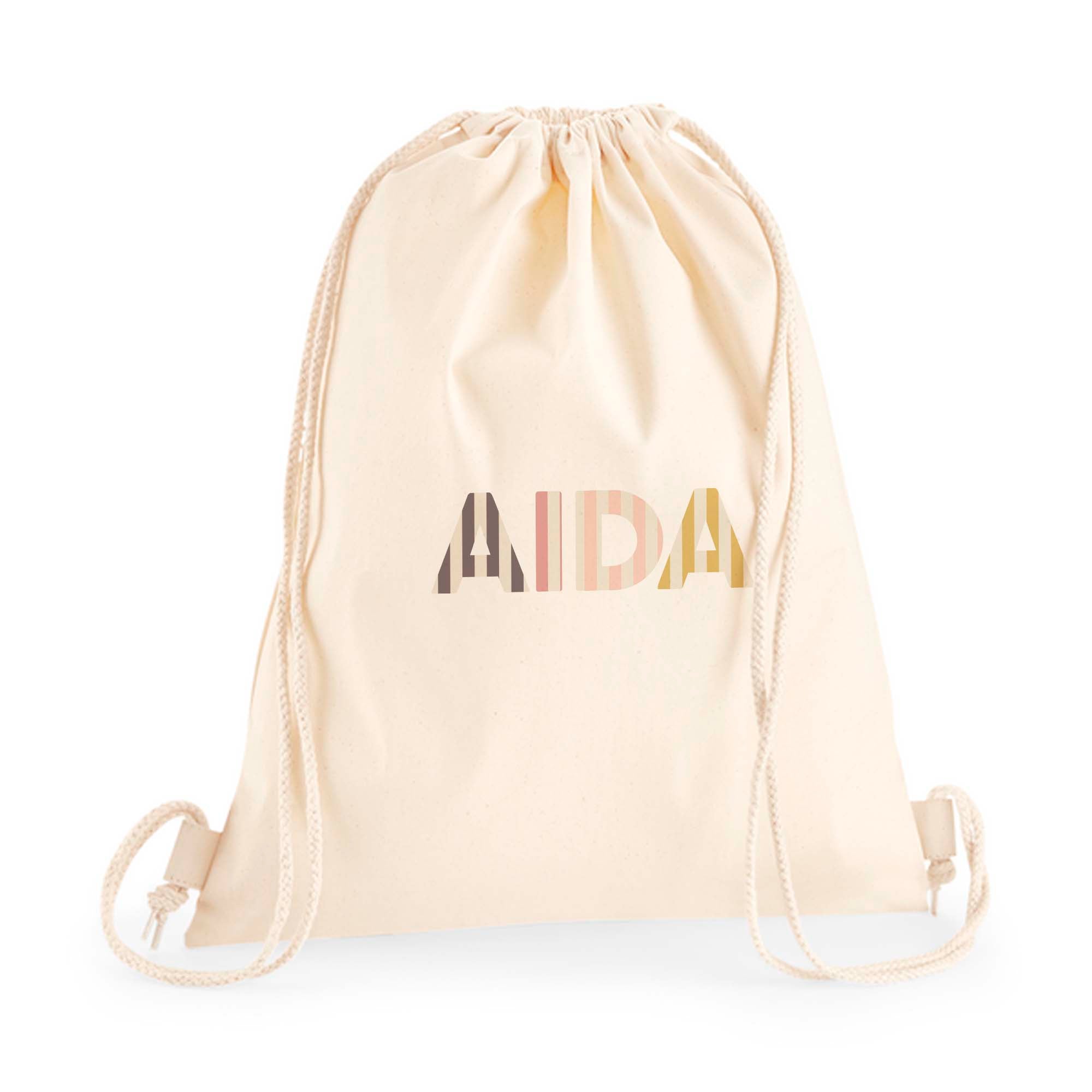 comprar mochila personalizada con nombre y estampado de rayas