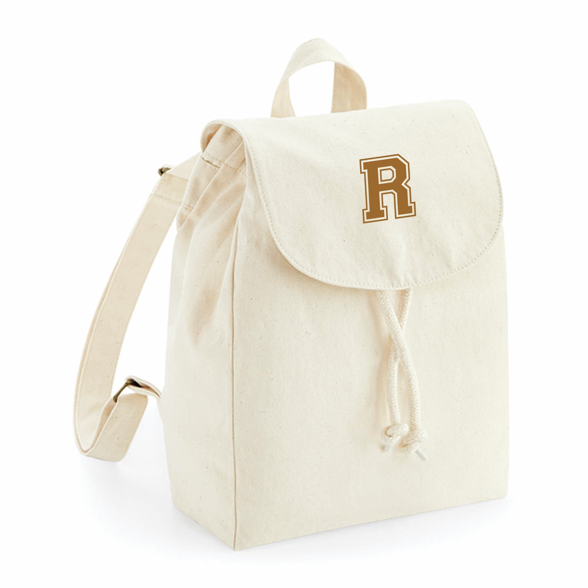 comprar mochilas pesonalizadas con inicial en color beige  #color_Mochila-beige