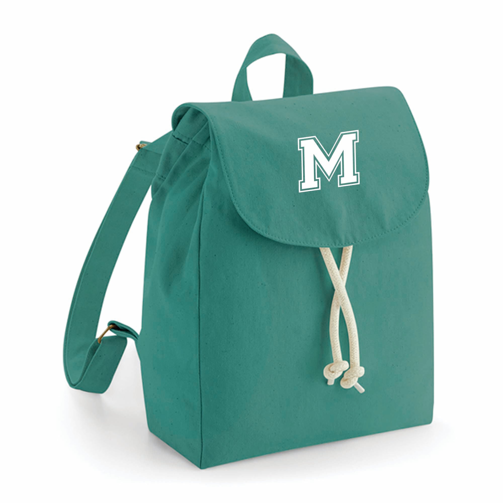 comprar mochilas pesonalizadas con inicial en color verde #color_Mochila-verde