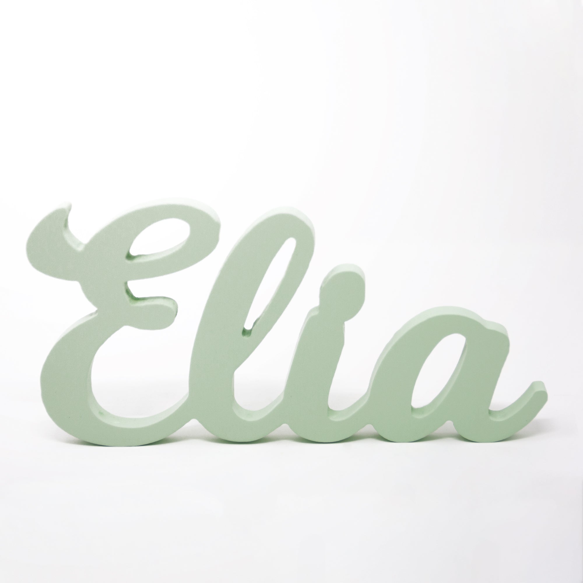 Nombre de madera estilo Caligrafia mint Nicolasito #color_Mint
