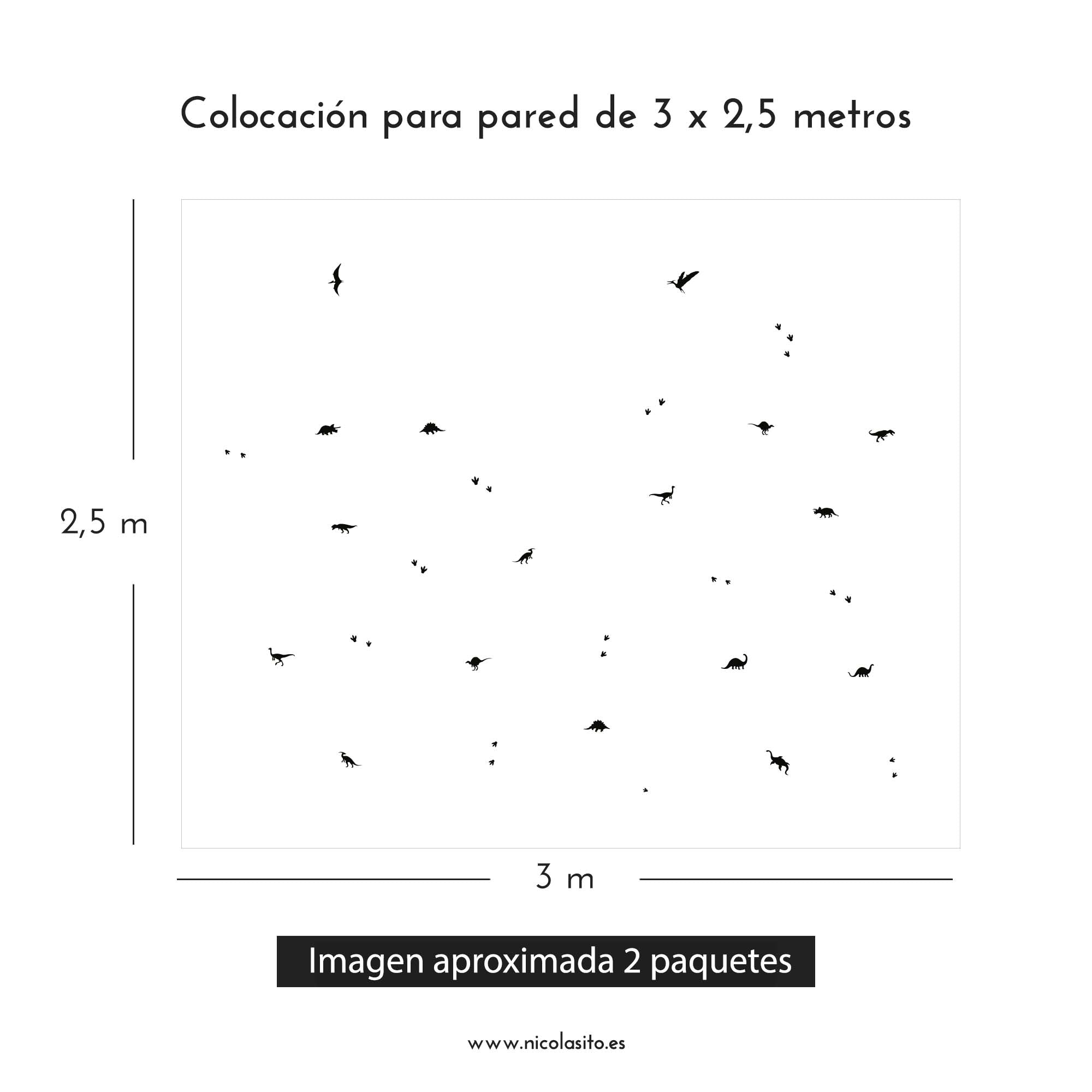 Cómo colocar vinilo dinosaurios