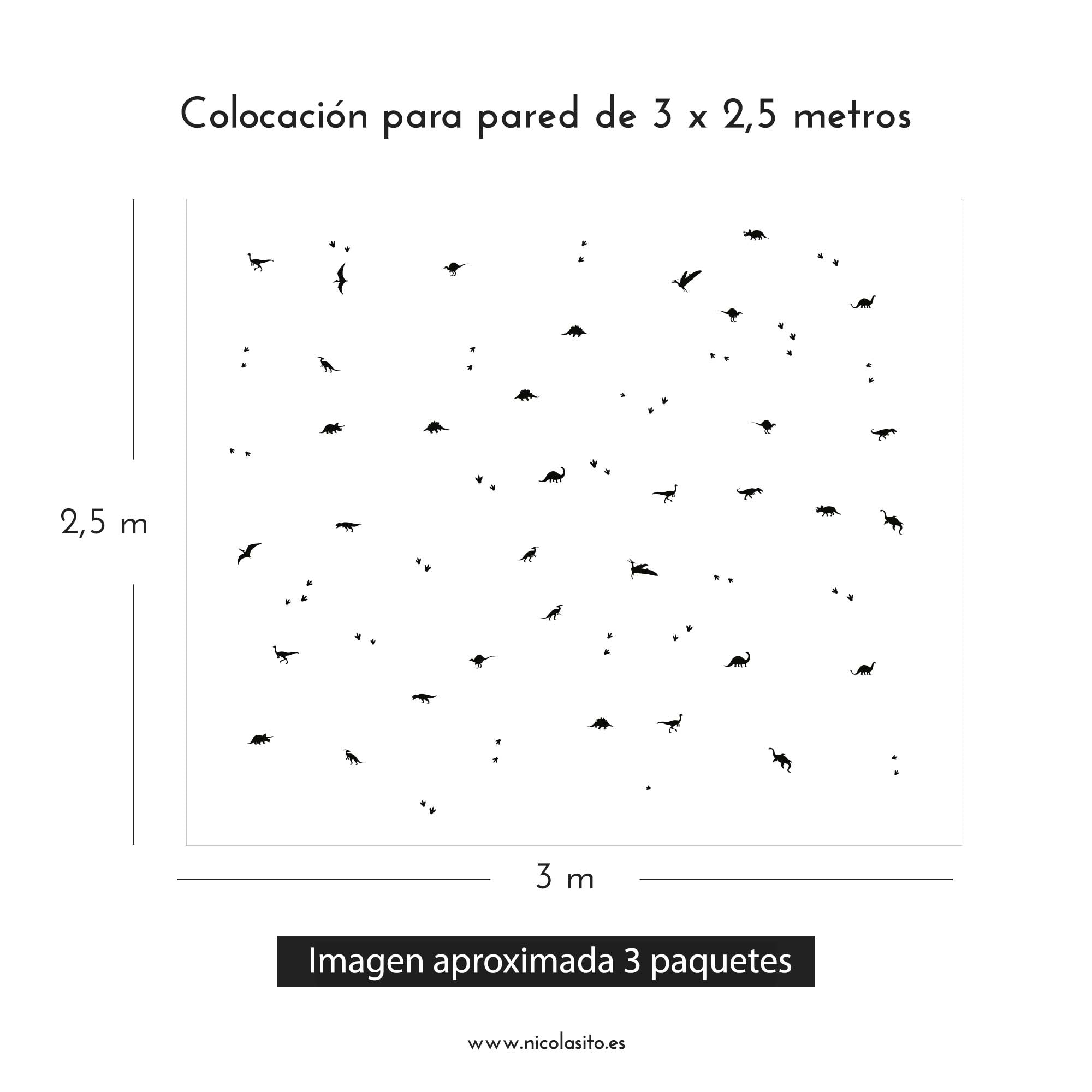 Cómo colocar vinilo dinosaurios