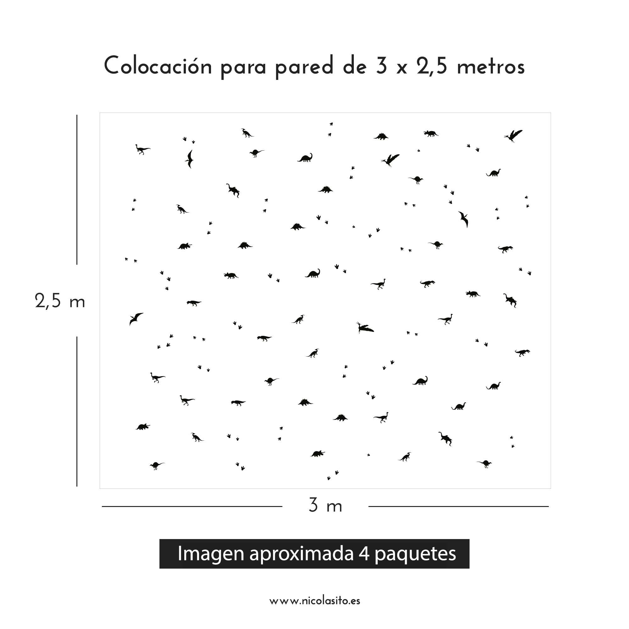 Cómo colocar vinilo dinosaurios