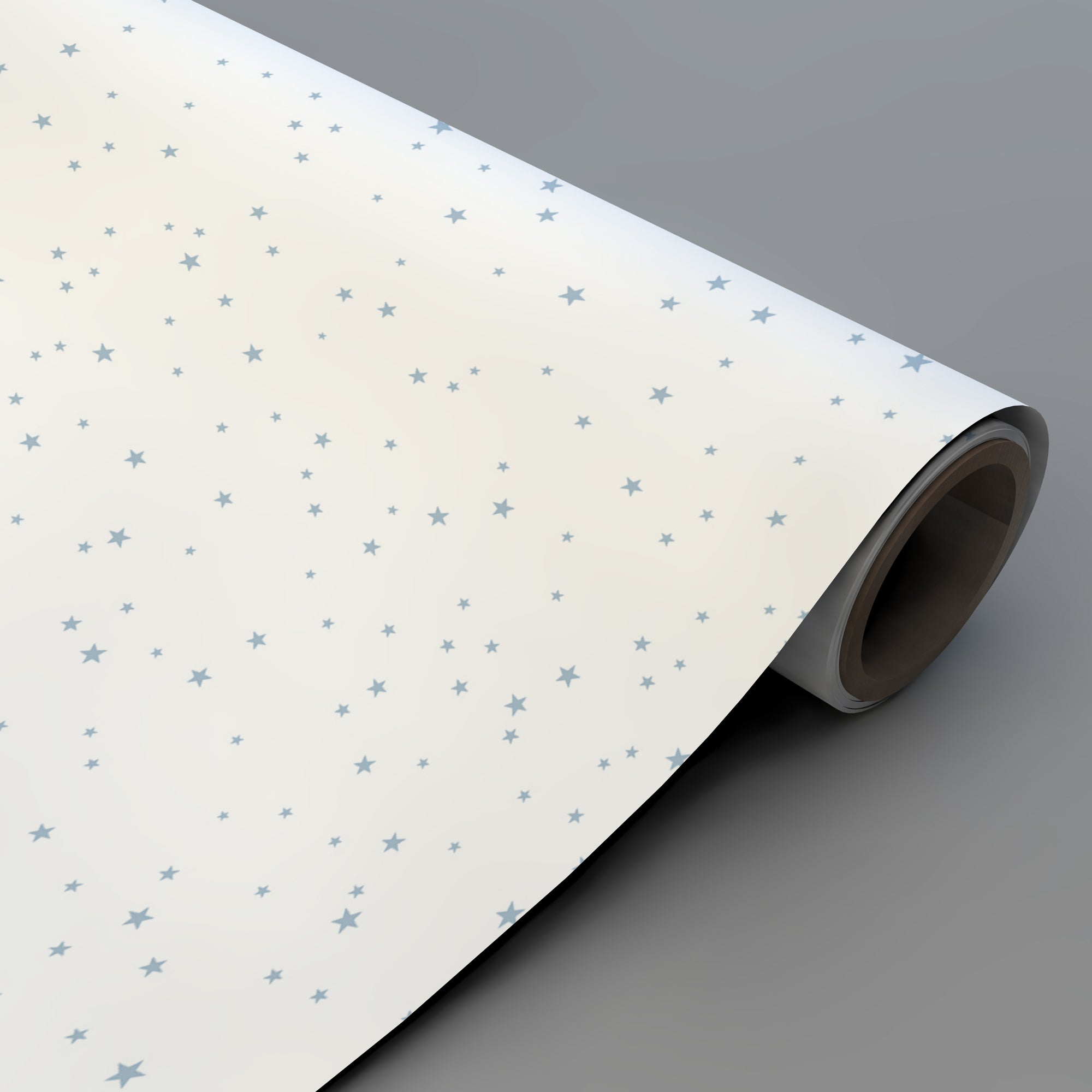 Imagen detallada del rollo de papel pintado estrellitas grises - Nicolasito.es #color_Gris claro