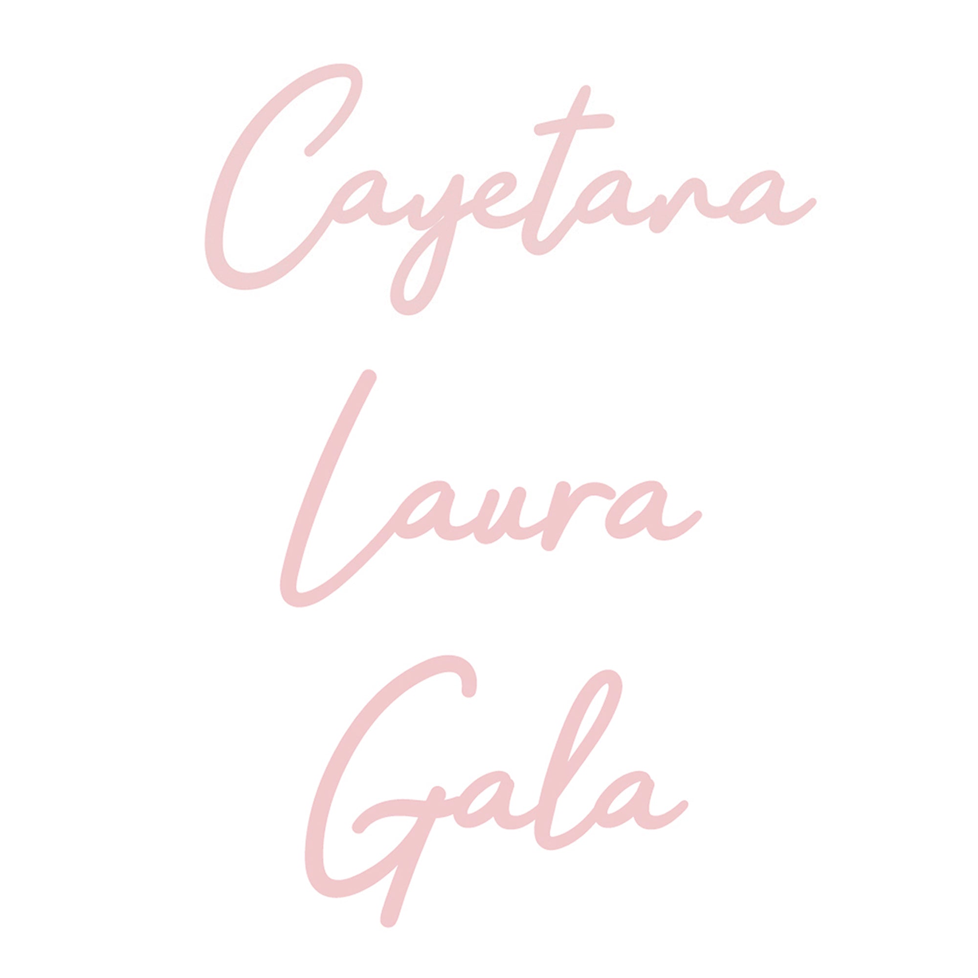 Nombre de madera estilo signature #color_Rosa