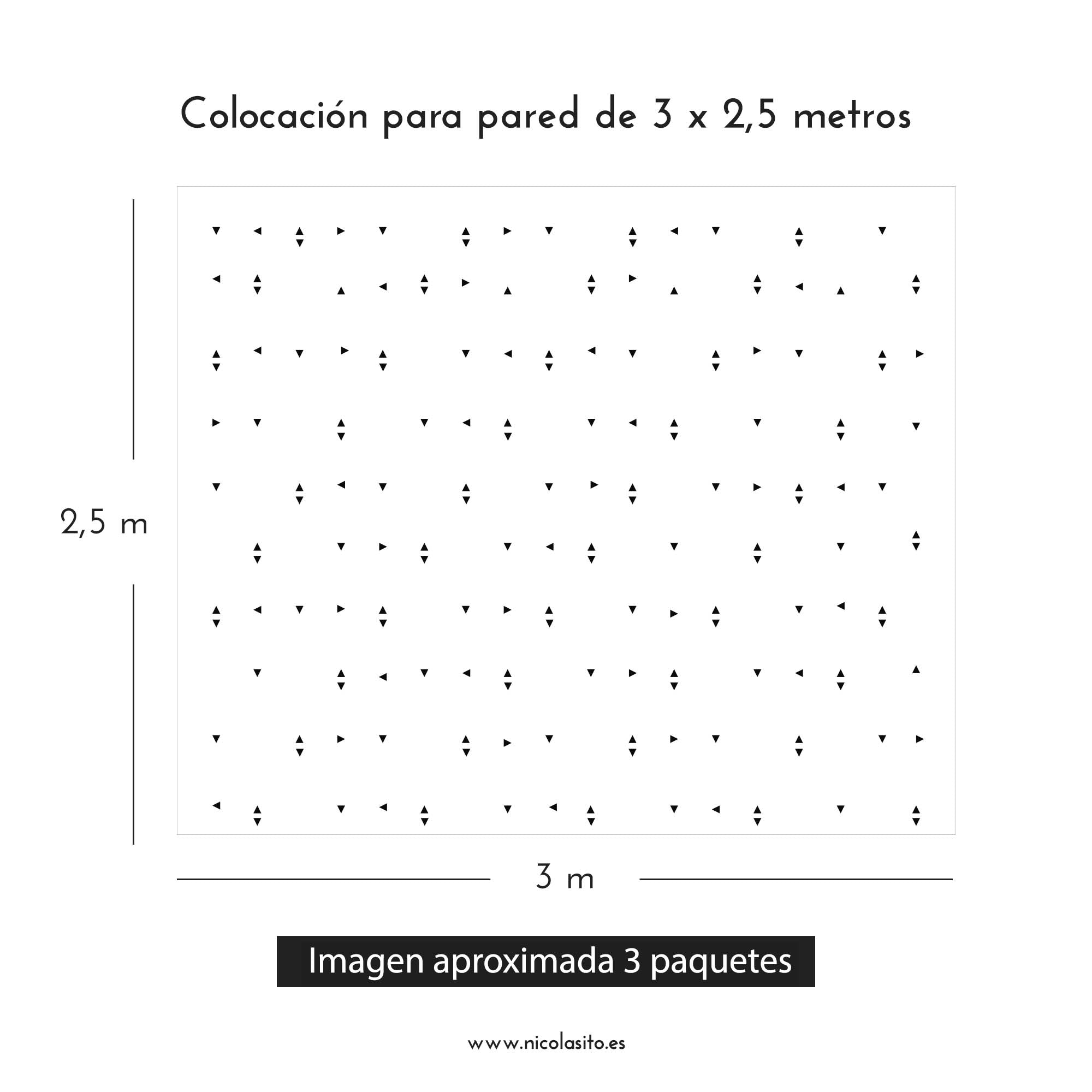 Cómo colocar vinilo mini triángulos Nicolasito