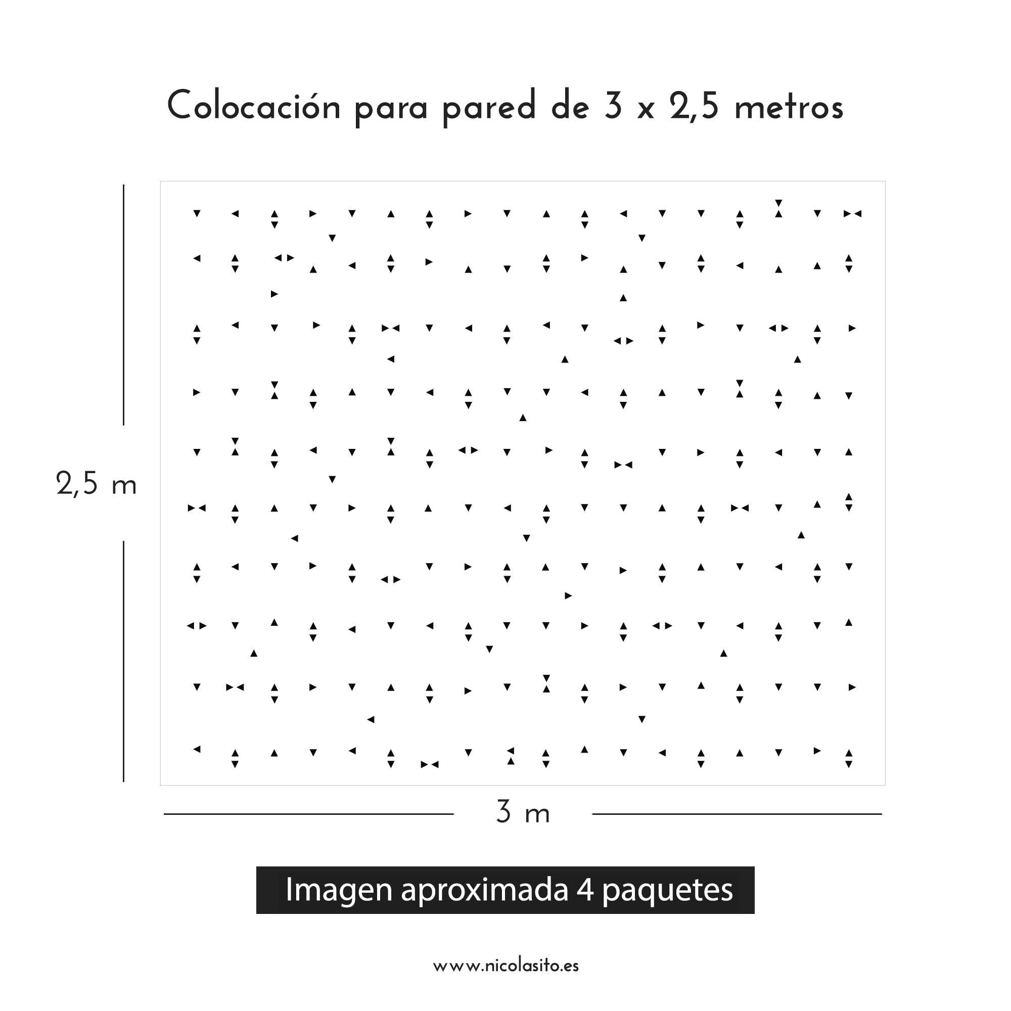 Cómo colocar vinilo mini triángulos Nicolasito