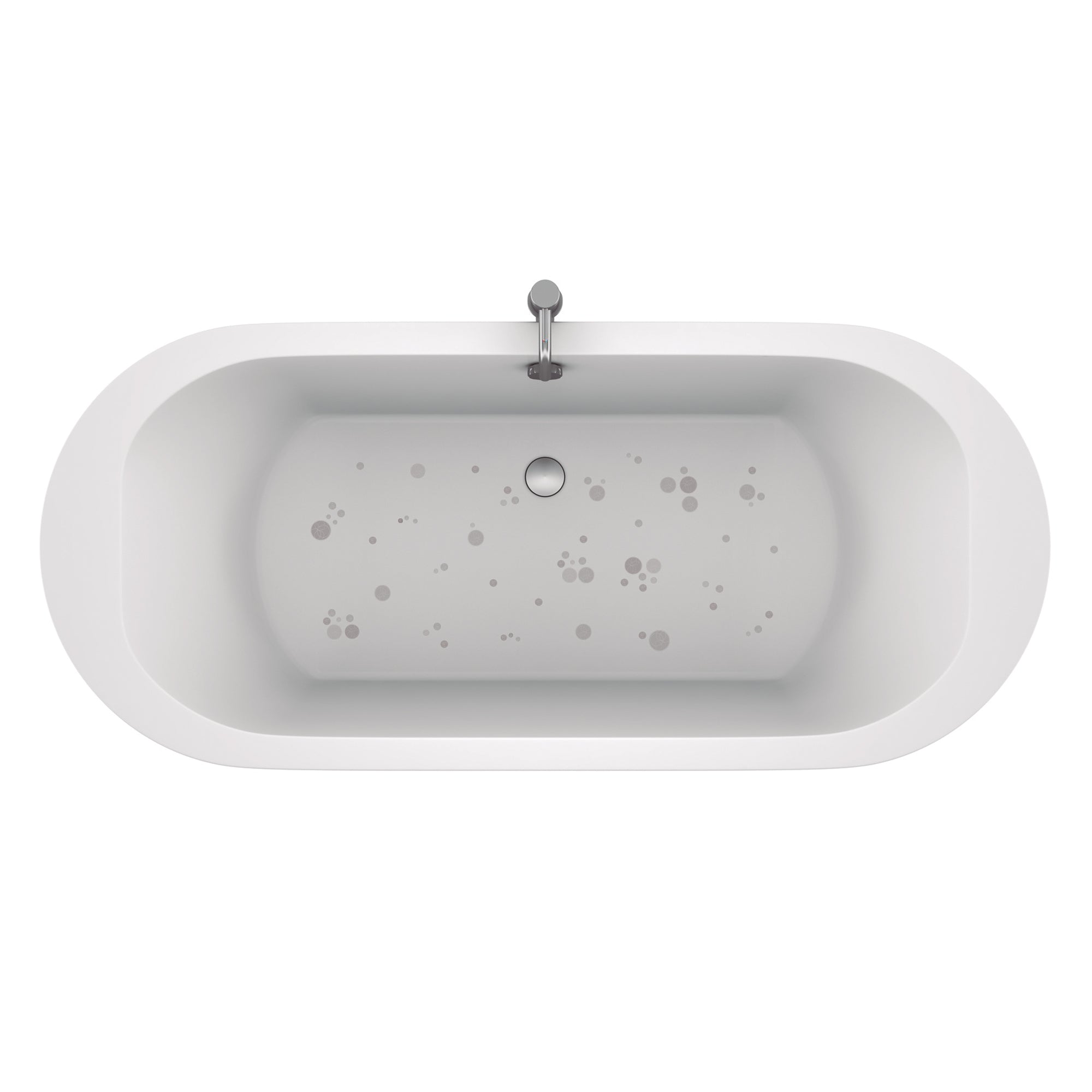 Imagen de estimación de bañera con un paquete de 90 pegatinas antideslizantes en forma de burbujas de color gris de varios tamaños que evitan resbalones durante el baño #color_Gris Claro