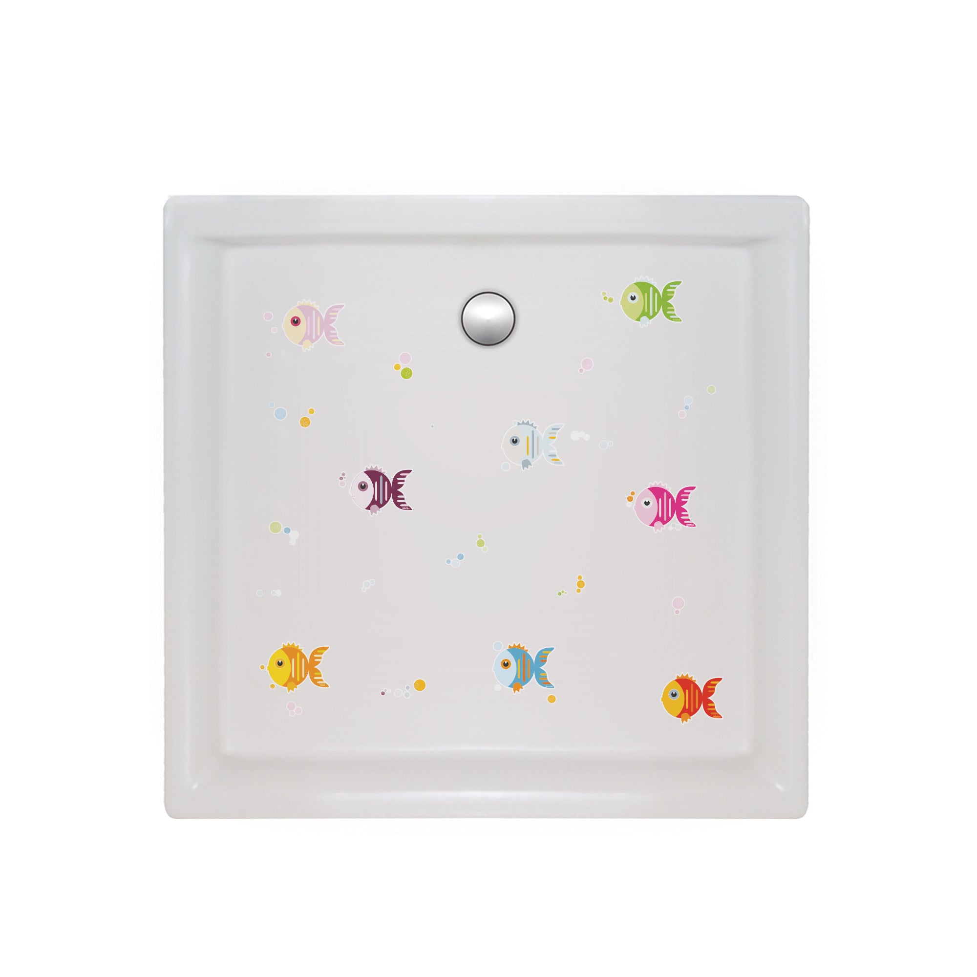 Adhesivos de seguridad para ducha con peces de colores – ideal para niños pequeños - Nicolasito.es
