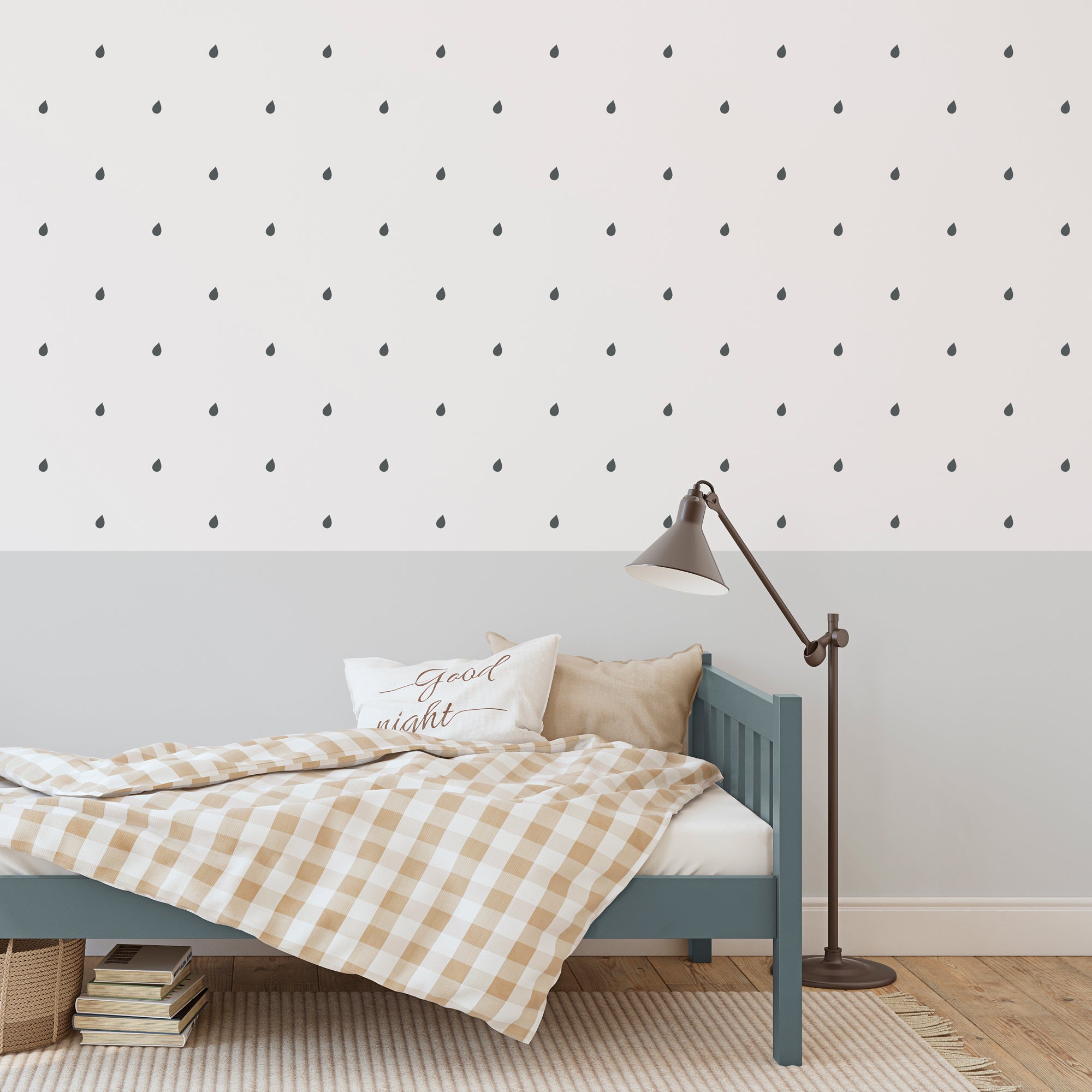 Vinilos decorativos mini gotas gris oscuro Nicolasito #color_Gris oscuro