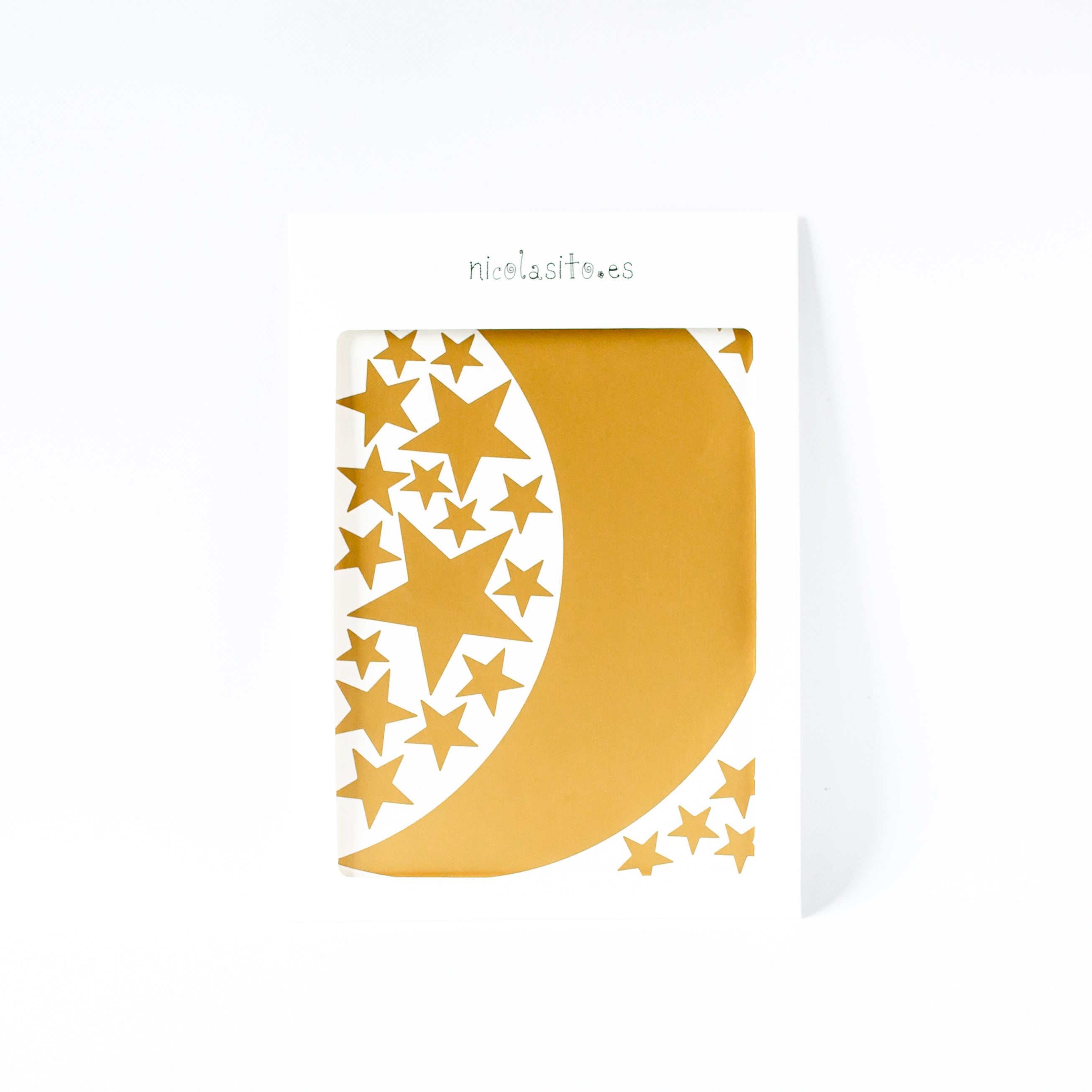 Empaque del vinilo pared luna infantil resistente y seguro - Nicolasito.es #color_Oro