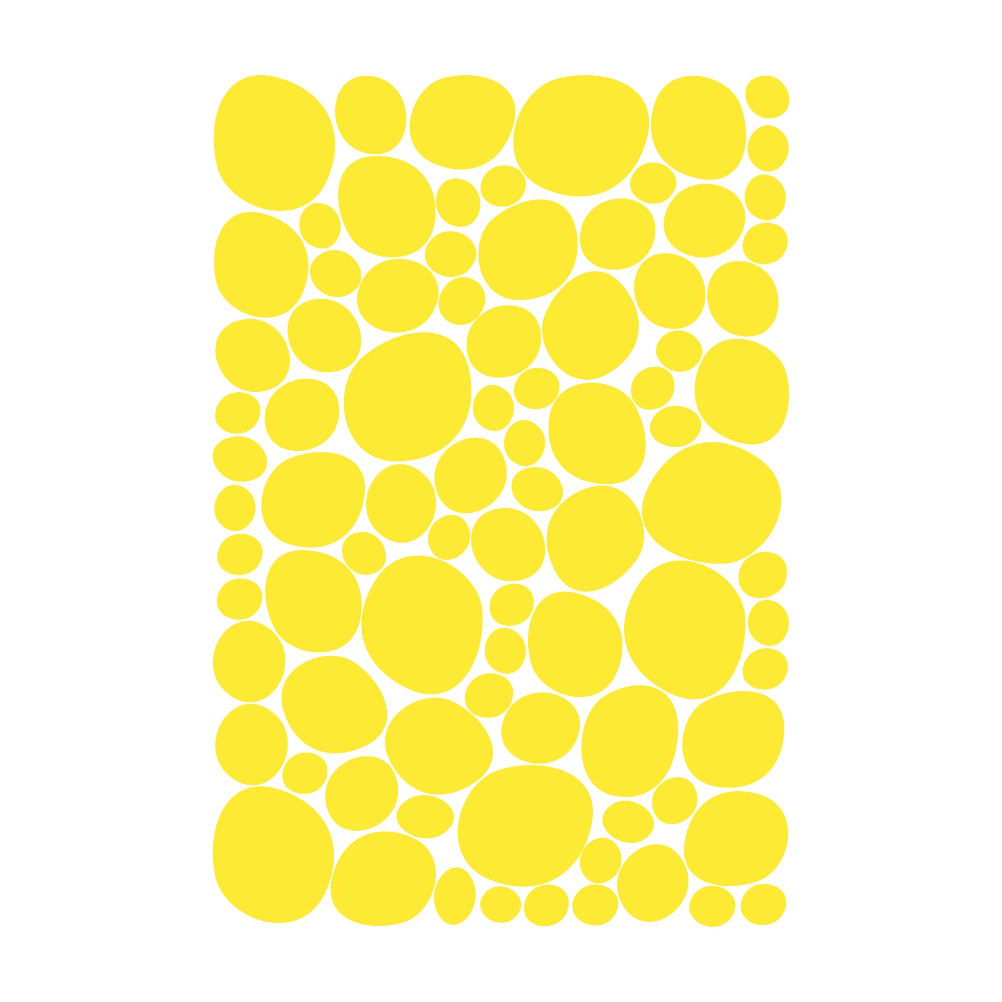 Imagen del producto vinilo decorativo lunares irregulares en su empaque oficial - Nicolasito.es #color_Amarillo