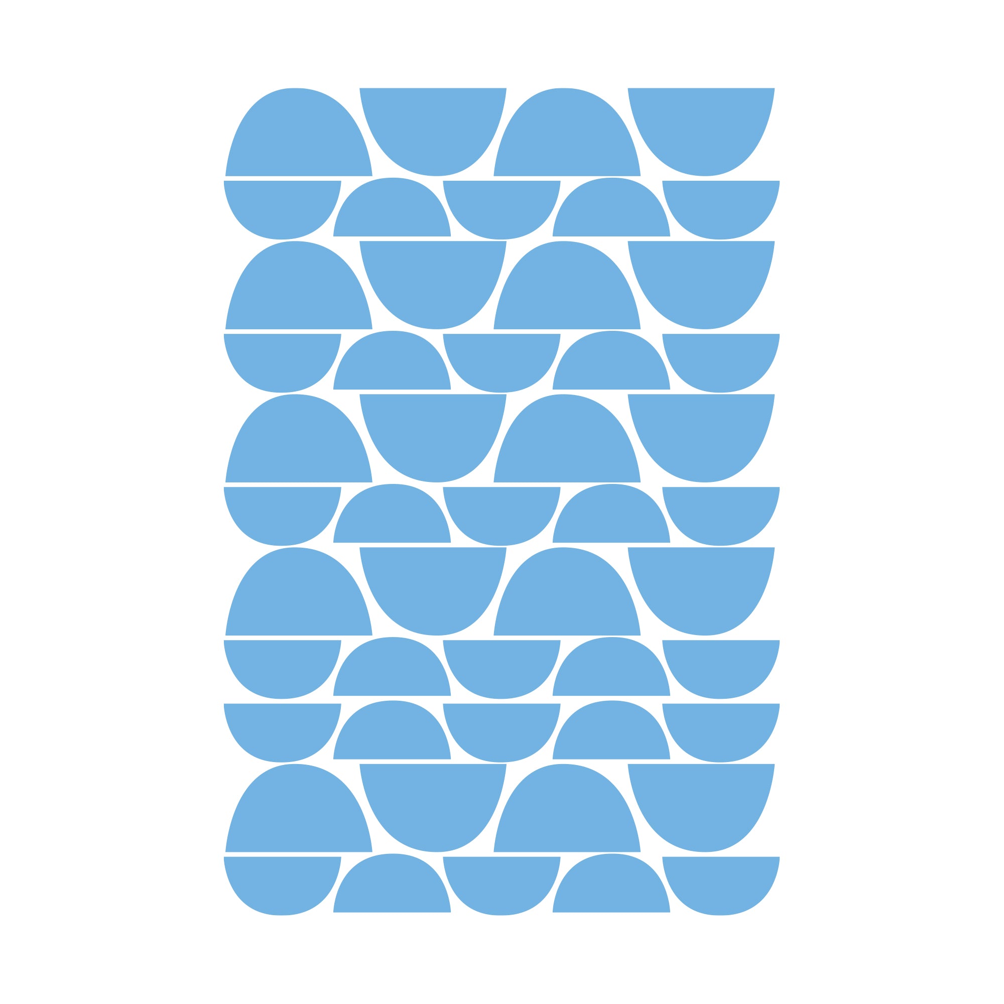 Foto detalle del vinilo decorativo de pared mini medias Lunas azul -Nicolasito.es #color_Azul