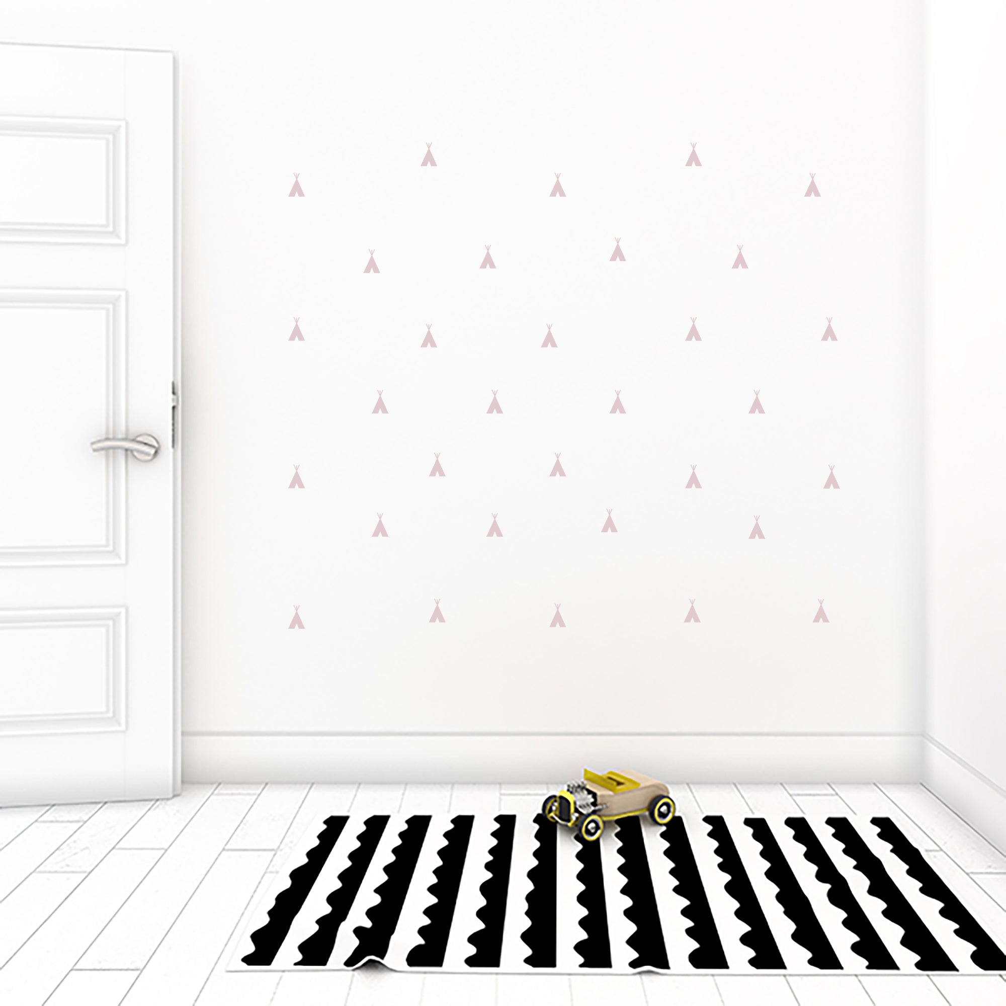 Vinilo pared mini tipis diseño geométrico removible y fácil de colocar - Nicolasito.es #color_Rosa