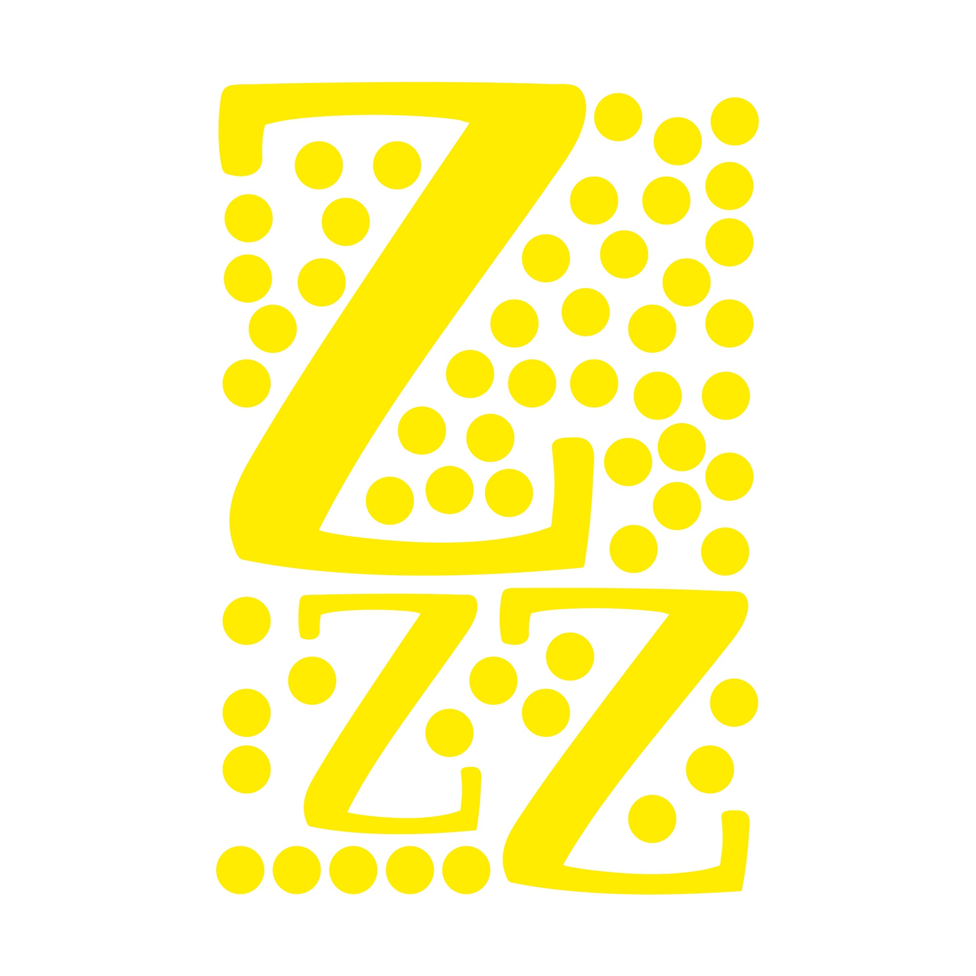 Packaging del vinilo decorativo Zzz en formato ligero y compacto - Nicolasito.es #color_Amarillo