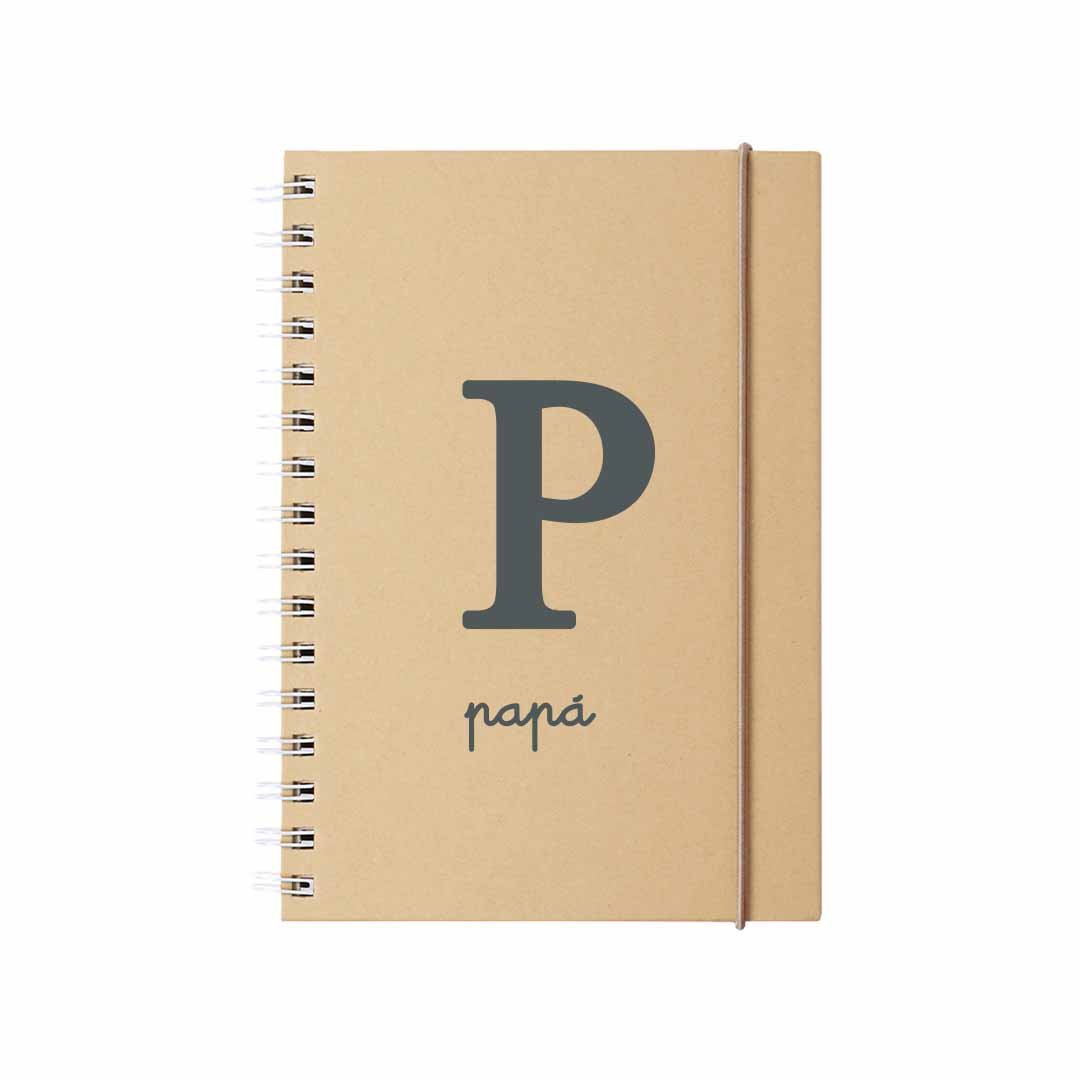 Cuaderno personalizado de kraft para regalar el día del padre
