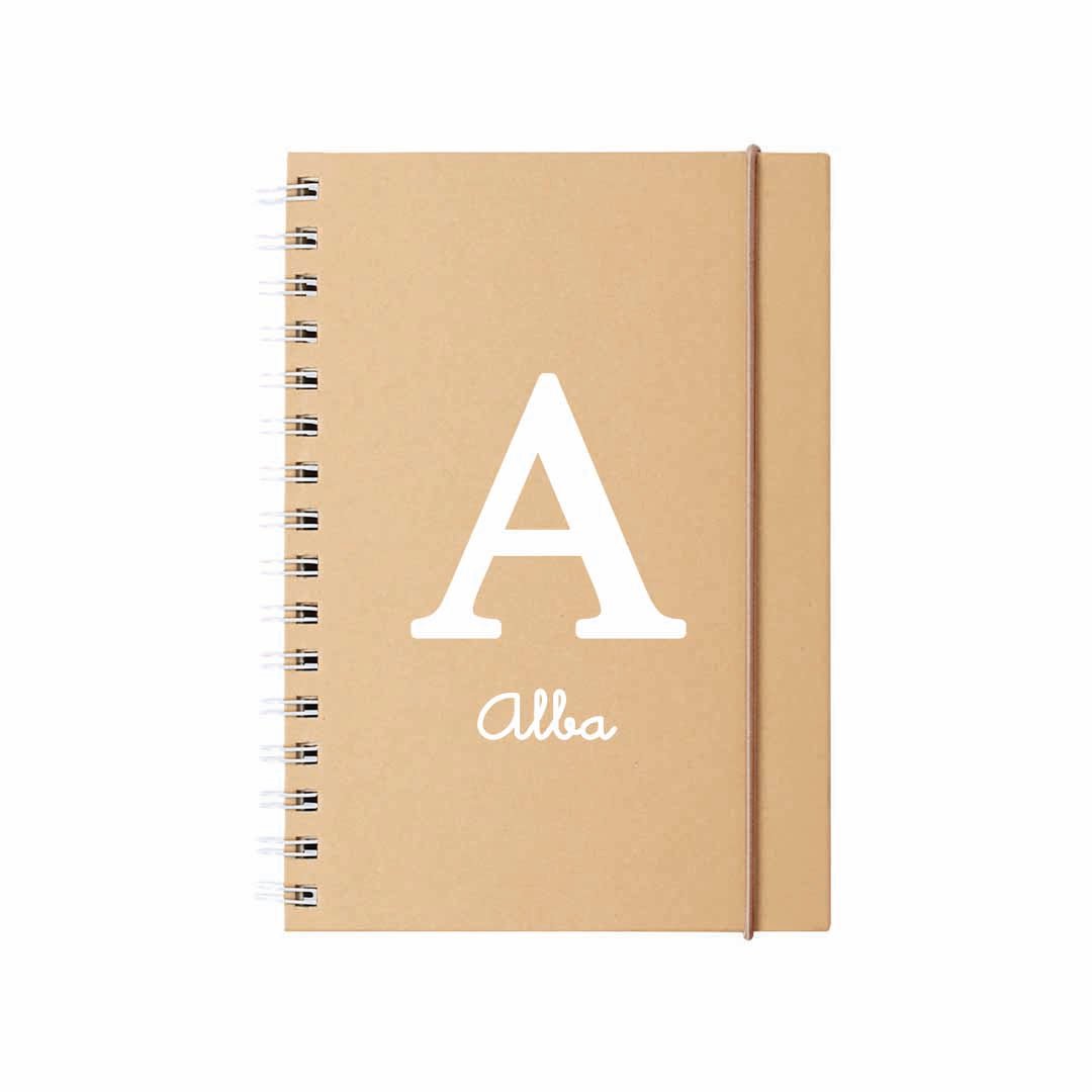 Cuaderno personalizado de kraft para regalar a mamá eñ día de la madre