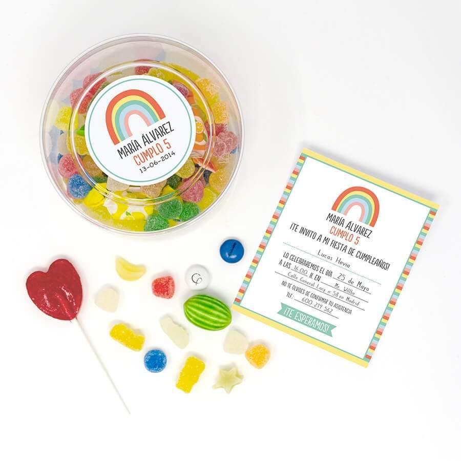 Invitaciones Cumpleaños Arco Iris