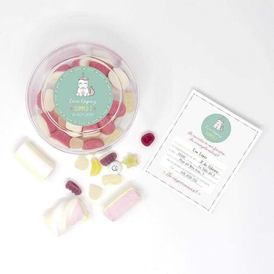 Adhesivos Cumpleaños Unicornios