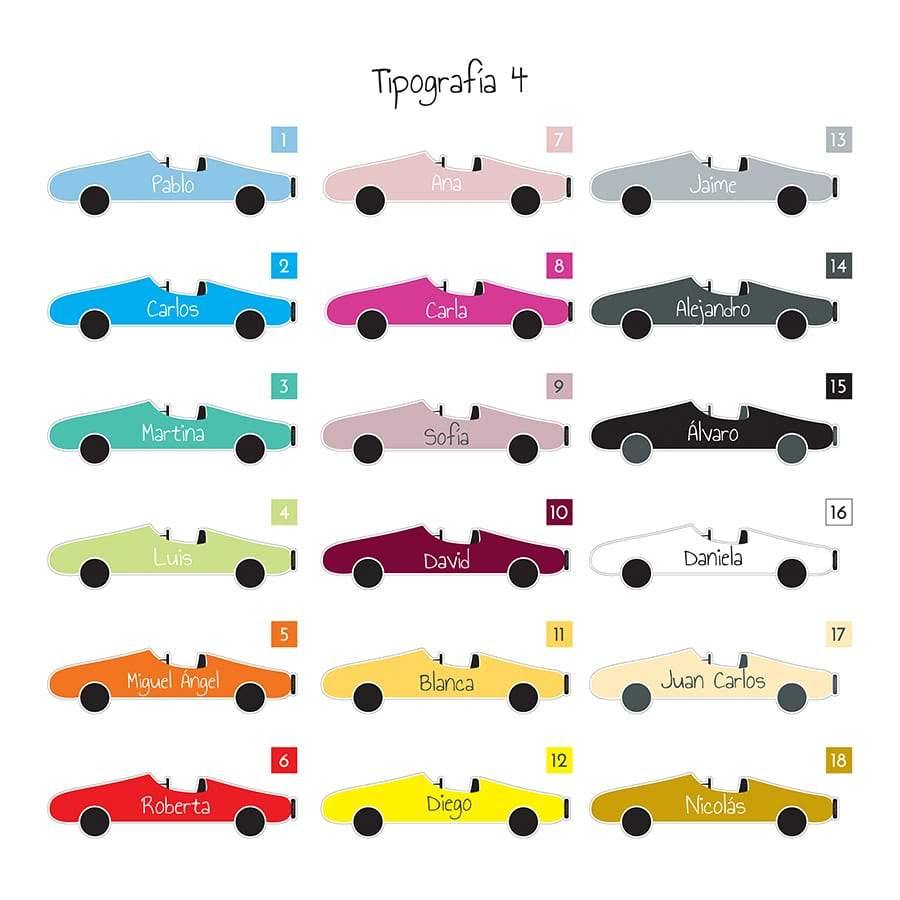 Lámina Personalizada Coche Deportivo - Nicolasito.es