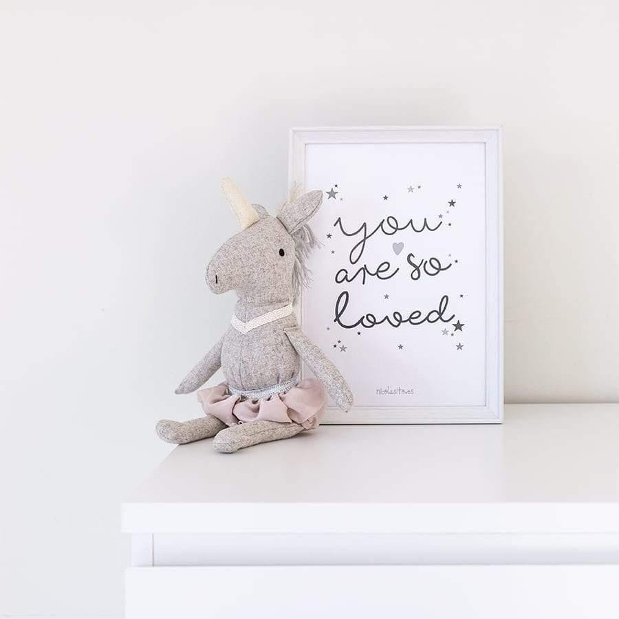 Decoración infantil Lamina infantil You are so loved Nicolasito #color_Gris Claro