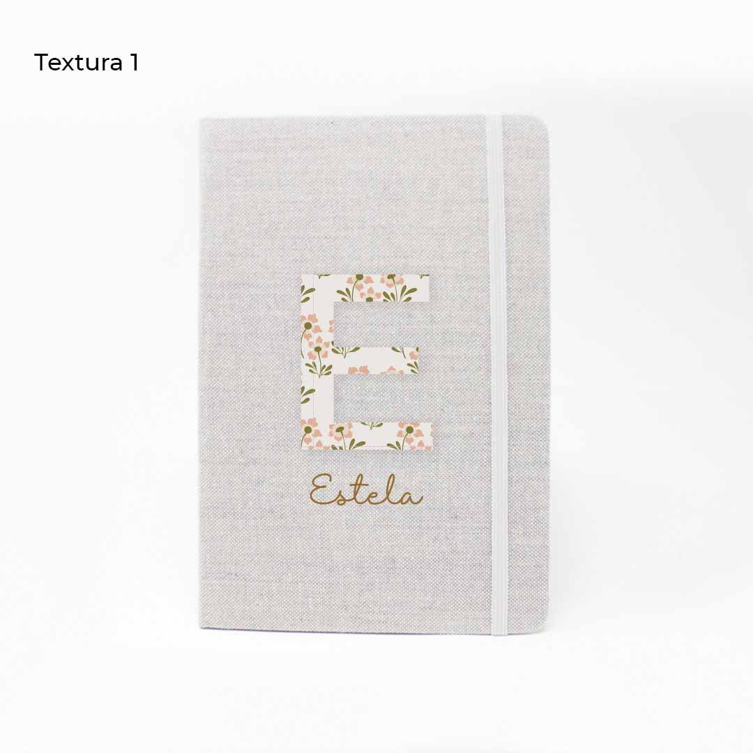 Comprar libreta personalizada para regalar a mamá el día de la madre con estampado floral #color_Textura 1