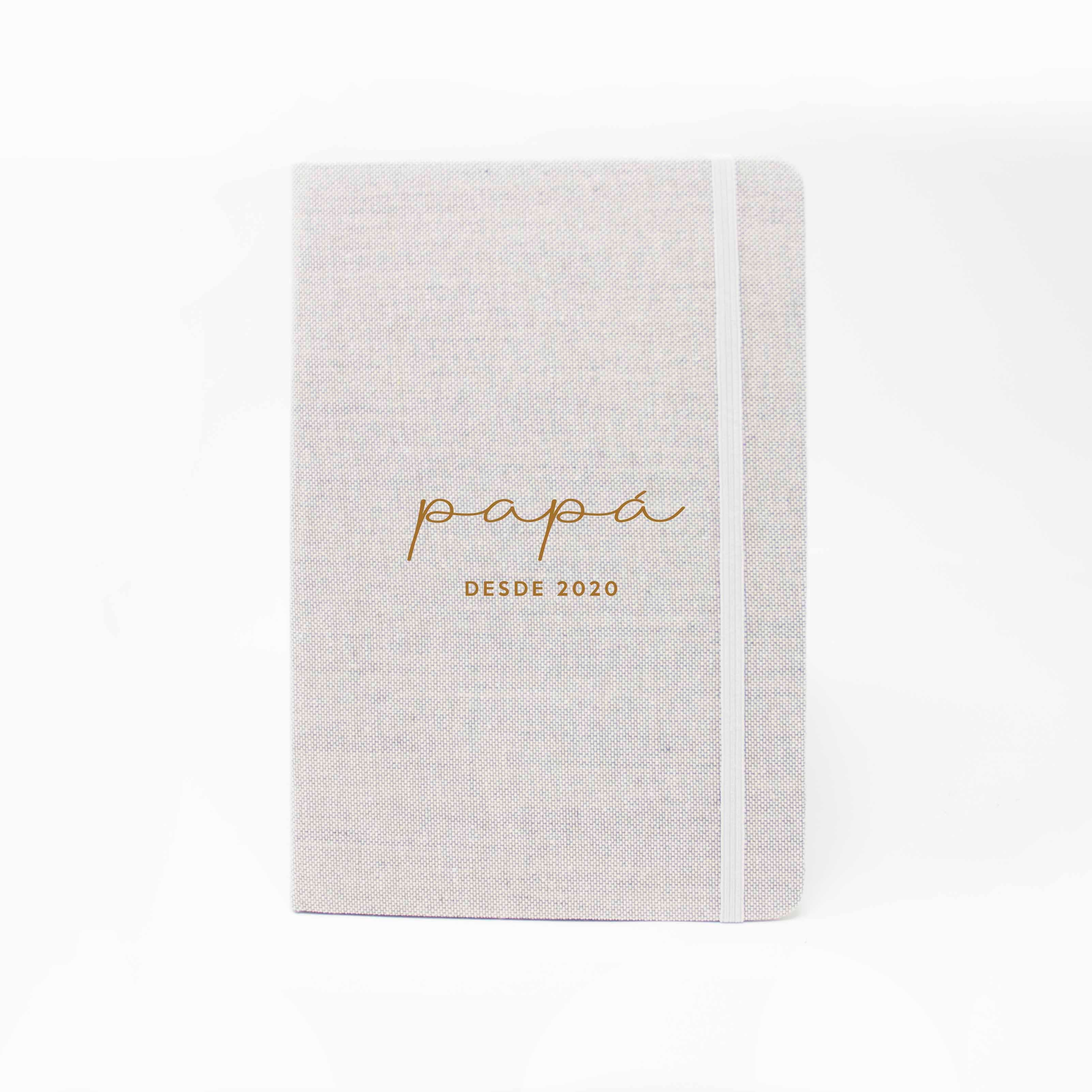 Libreta personalizada para regalar el día del padre #color_Marrón