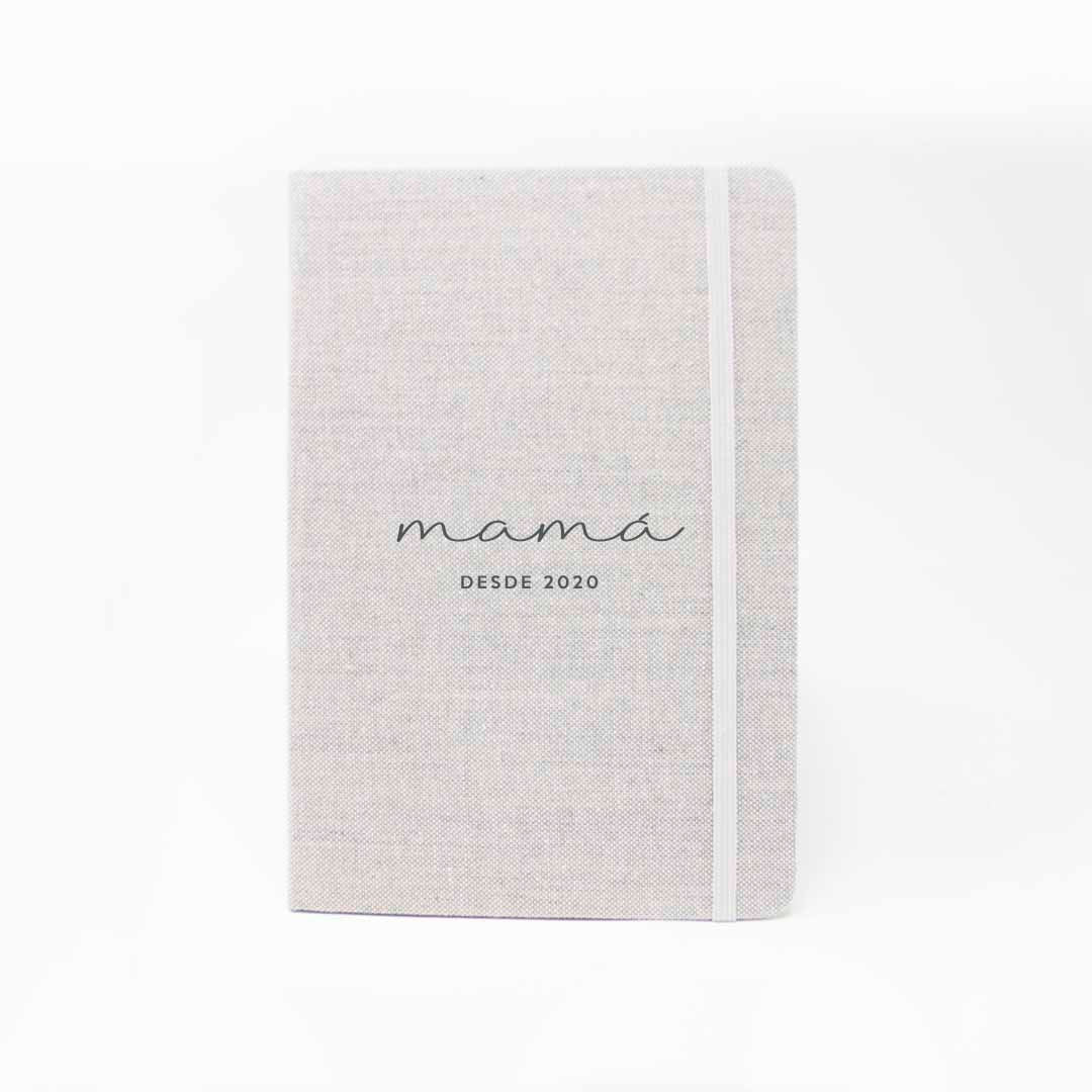 Libreta personalizada para regalar a mamá el día de la madre  #color_Gris Oscuro