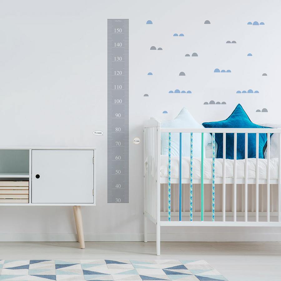 Vinilo medidor Cinta métrica gris Nicolasito #color_Gris Claro