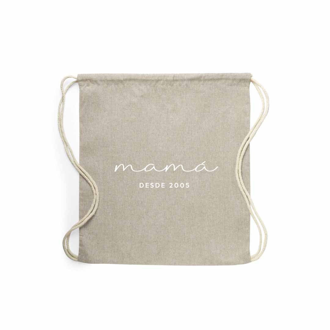 Mochila personalizada para regalar a mamá el día de la madre #color_Beige