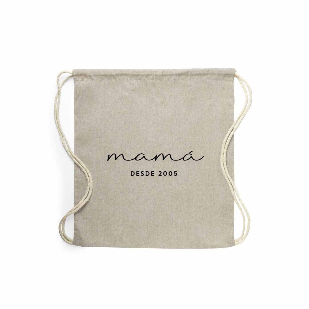 Mochila personalizada para regalar a mamá el día de la madre #color_Beige