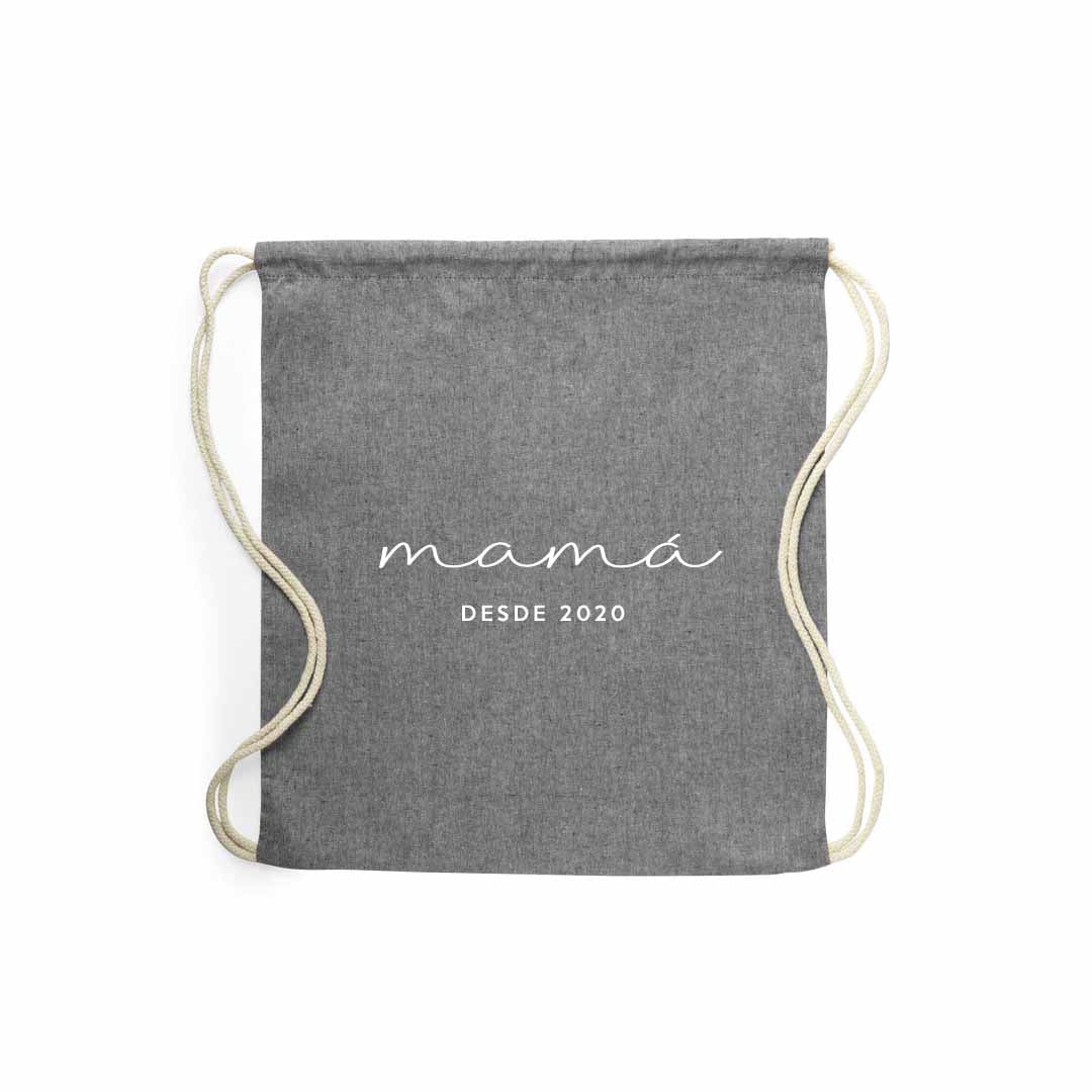 Mochila personalizada para regalar a mamá el día de la madre #color_Gris