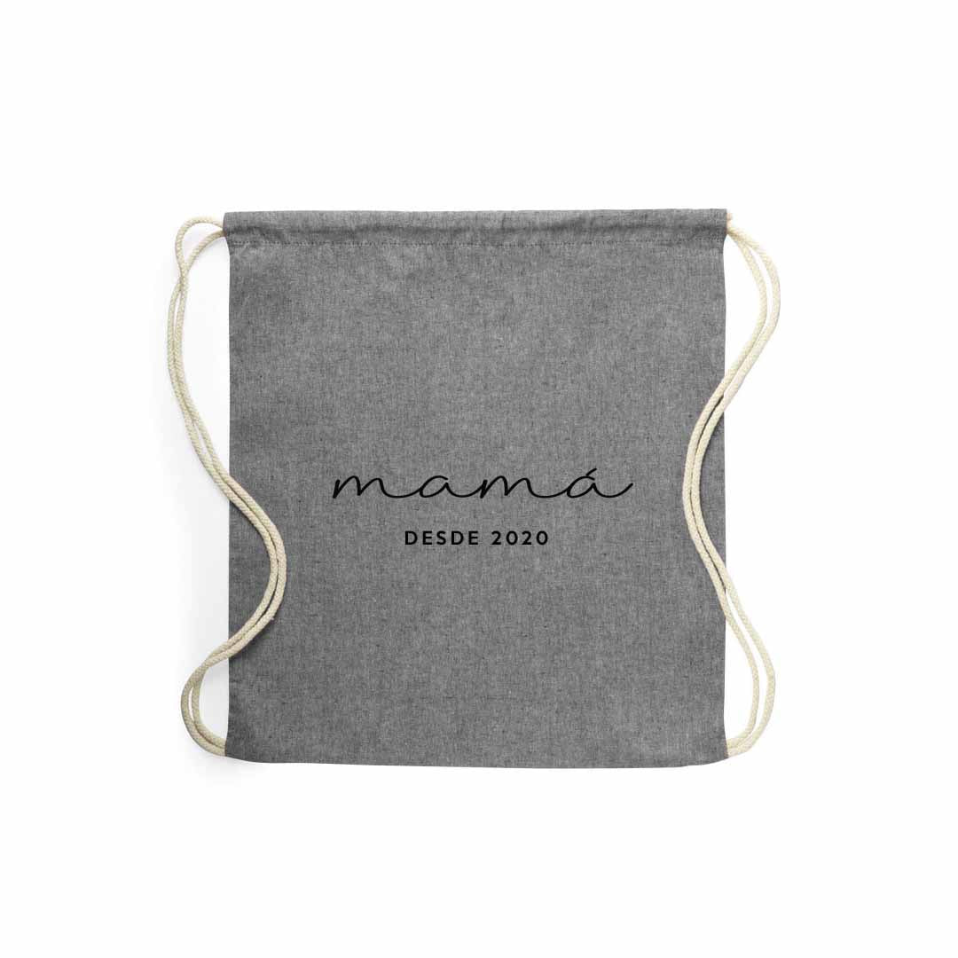 Mochila personalizada para regalar a mamá el día de la madre #color_Gris