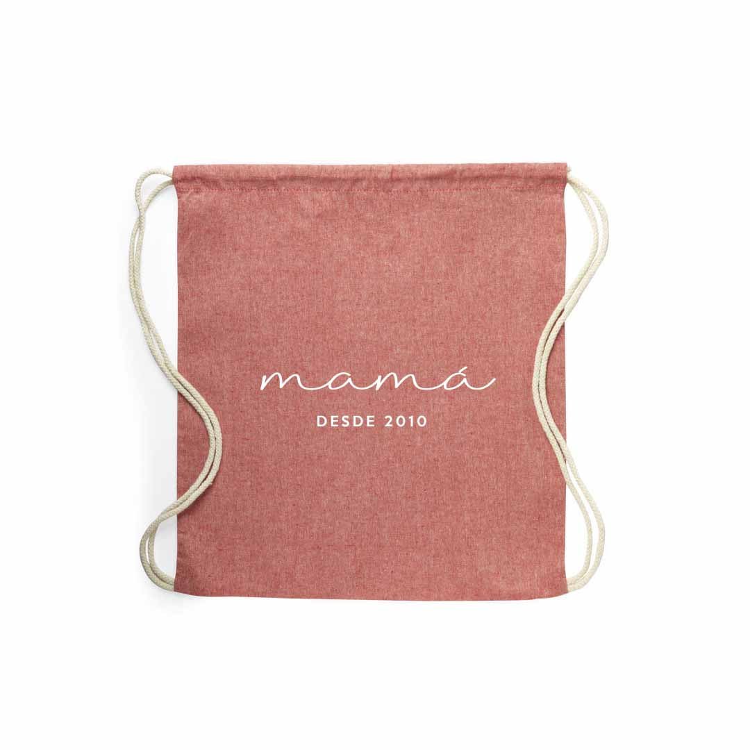 Mochila personalizada para regalar a mamá el día de la madre #color_Roja