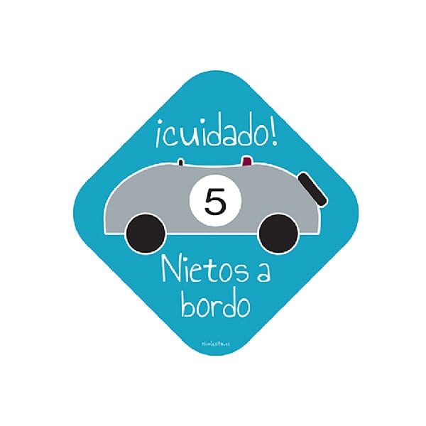 pegatina nietos a bordo pegatina coche nicolasito