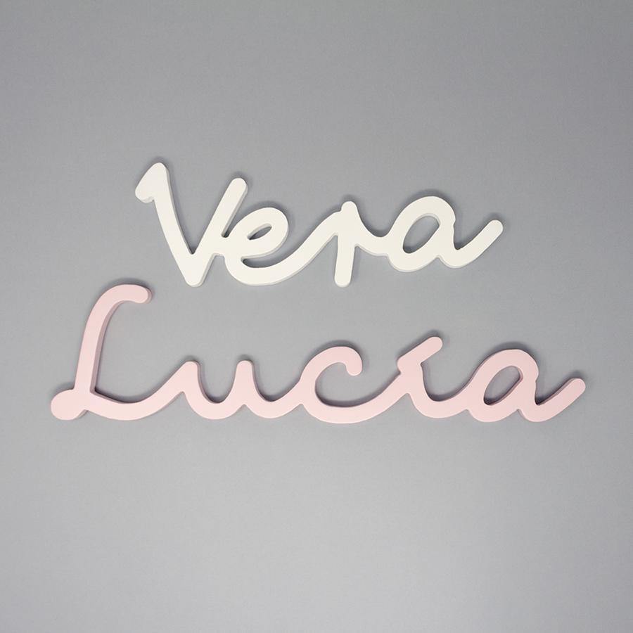Nombres de niña en madera Nicolasito #color_Blanco