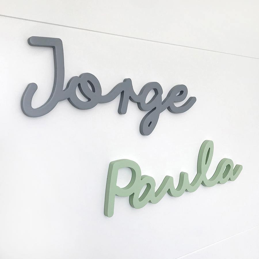 Nombres en madera personalizados Nicolasito #color_Mint