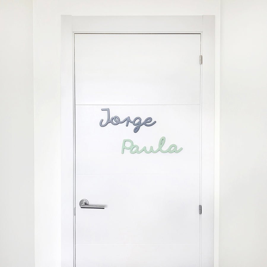 Nombres para puertas infantiles Nicolasito #color_Mint