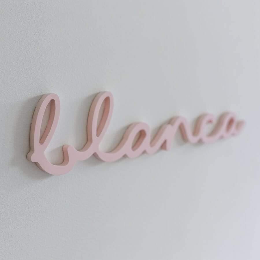 nombres madera personalizados cuarto niñas nicolasito #color_Rosa